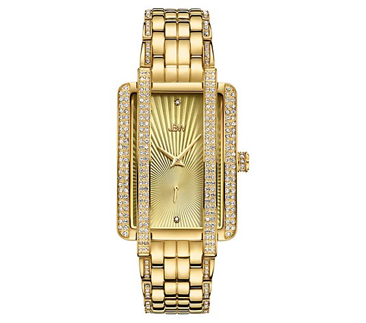 JBW Women's Mink 1/10 cttw Diamond 18K Gold-Plated Watch