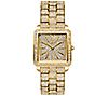 JBW Women's Cristal 1/8 cttw Diamond 18K Gold-Plated Watch