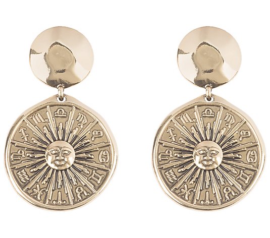 Linea by Louis Dell'Olio Sunburst Medallion Earrings