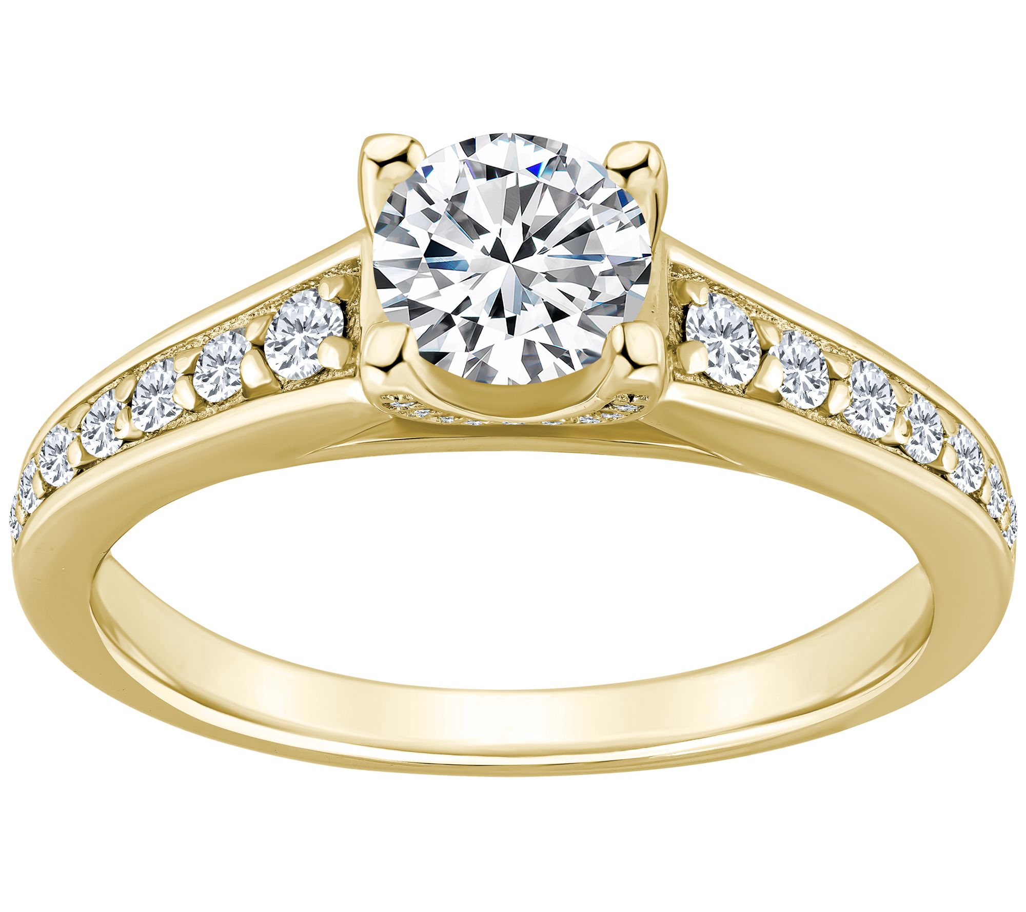 Affinity 1.05 cttw Diamond Engagement Rin g, 14K Gold