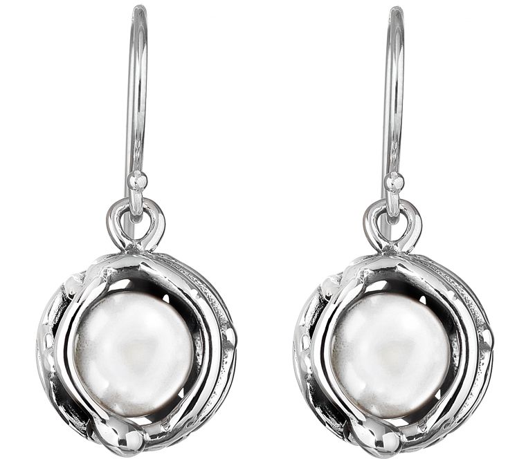 Hagit Sterling Cultured Freshwater Pearl Earrings