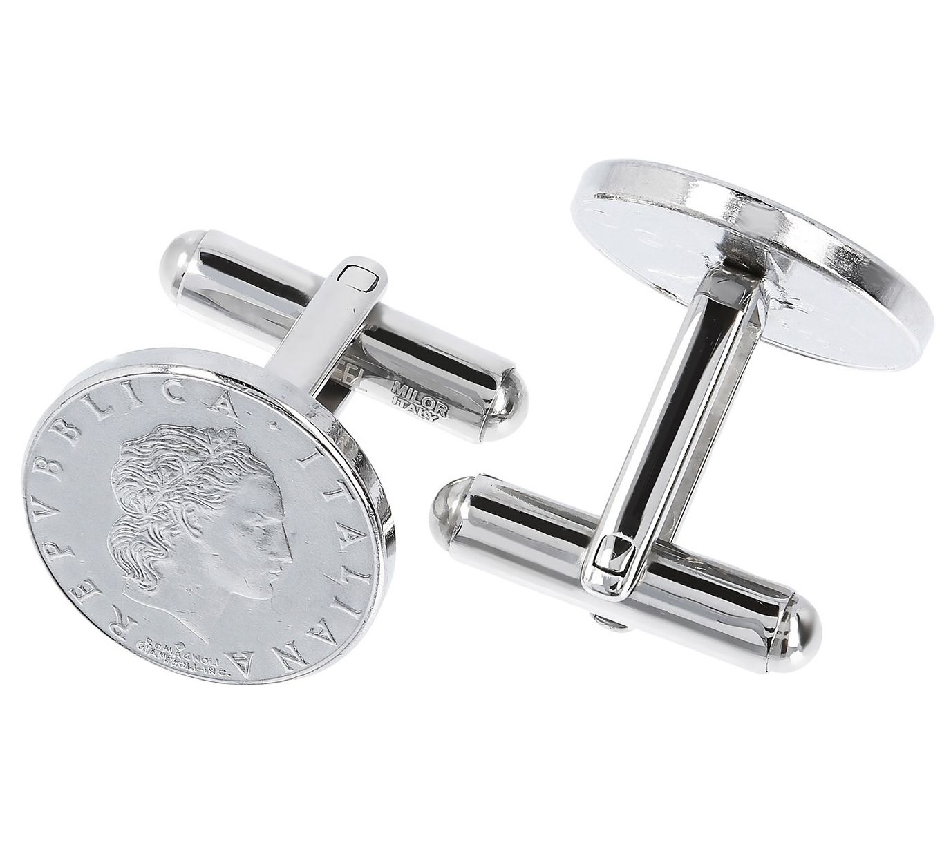 Steel By Design Men's 50-Lire Cuff Links