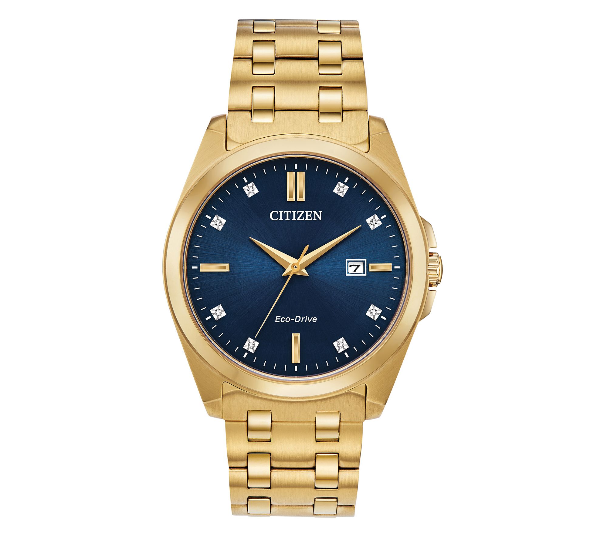 citizen eco drive watch blue face