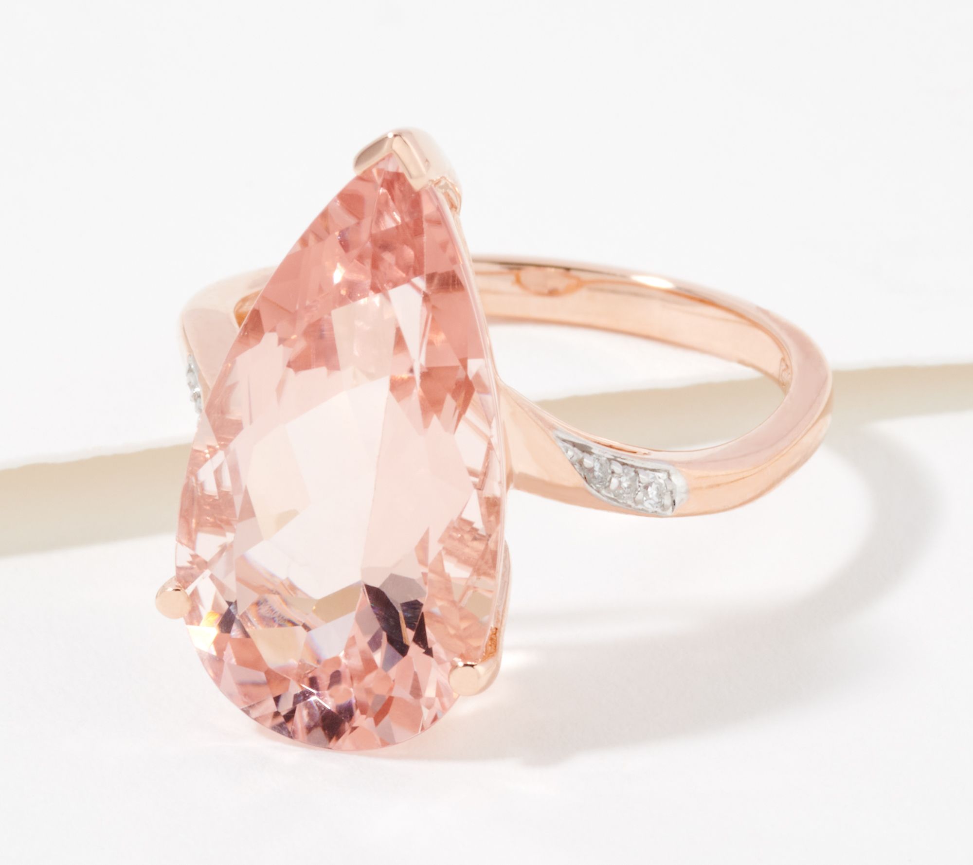 Details about   5 Carat Pear Cut Morganite Halo Engagement Ring For Womens 14K Rose Gold Finish 