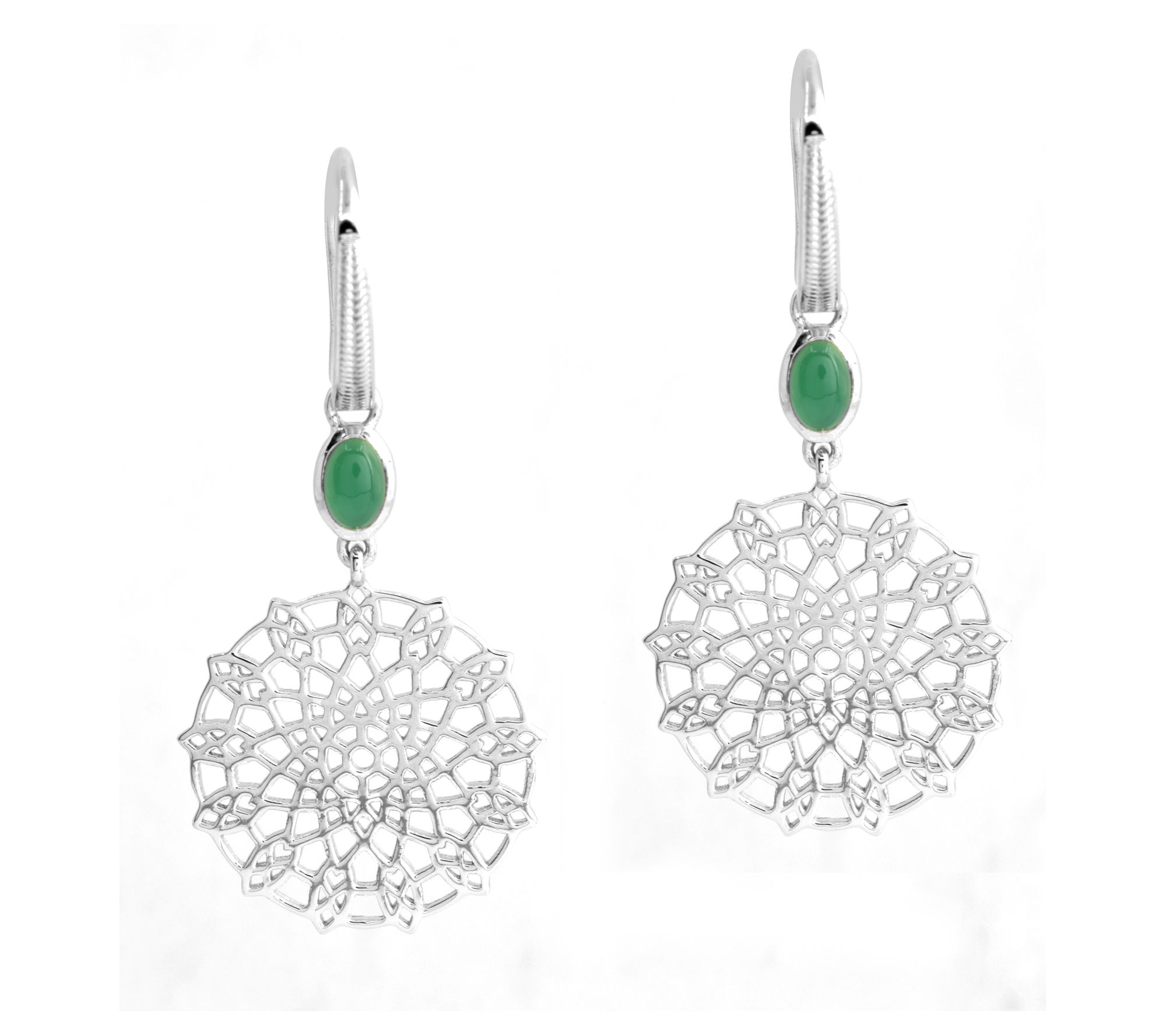 Affinity Gems Chalcedony Dangle Earrings, Sterling