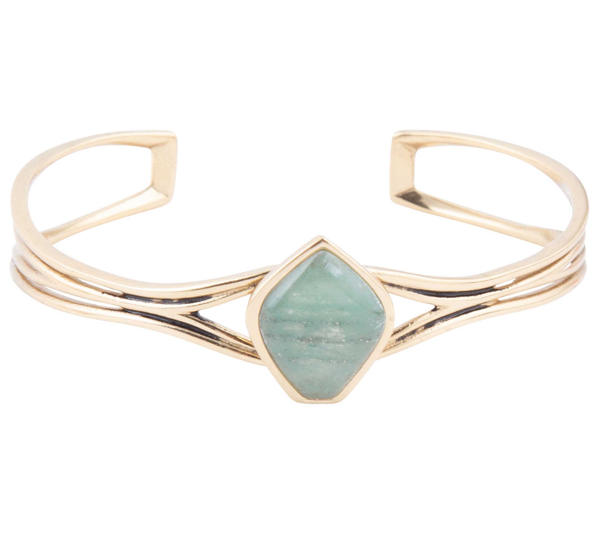 Barse Artisan Crafted Hush Aventurine Cuff