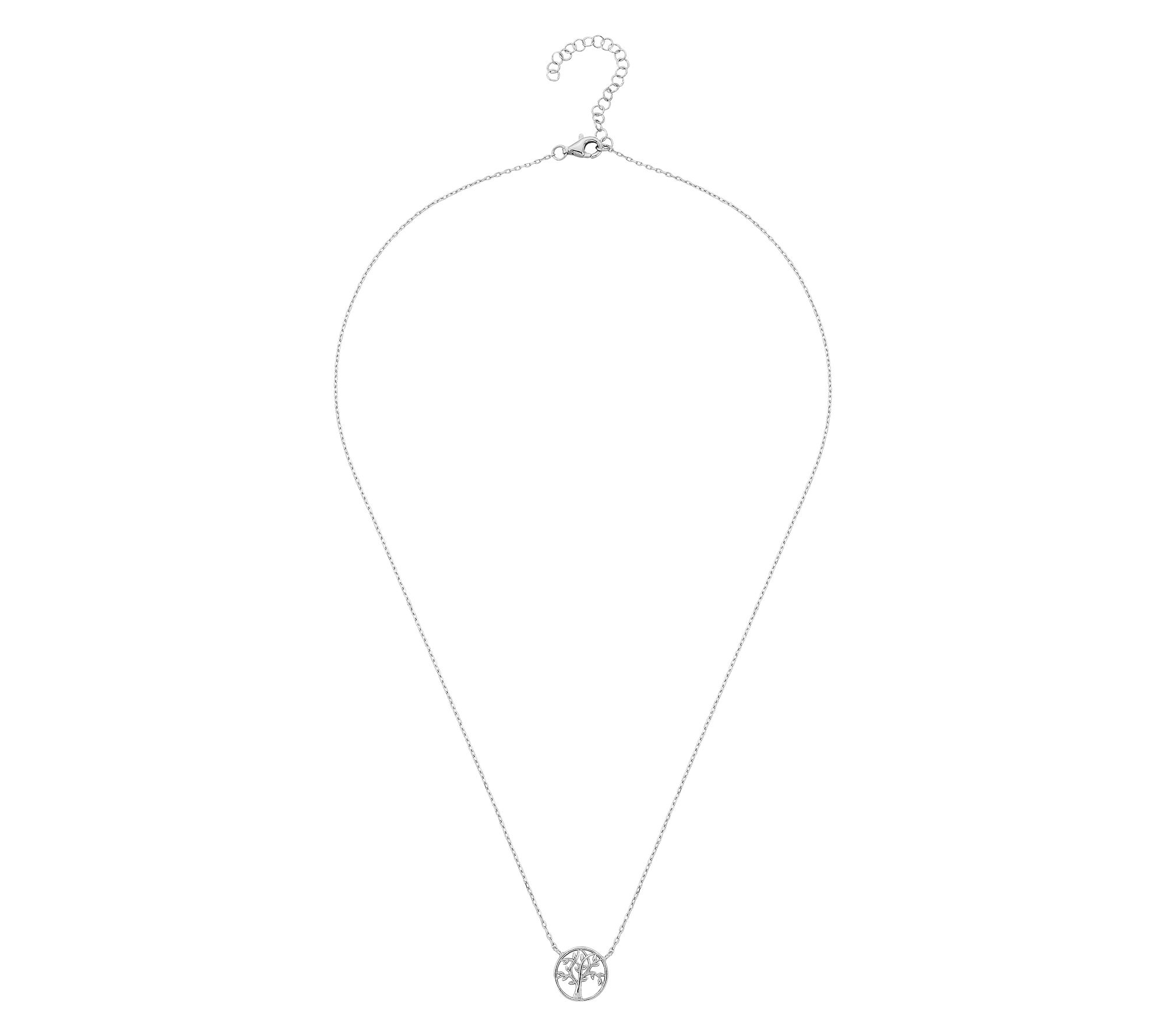 Silver Style Tree f Life Necklace, Sterling