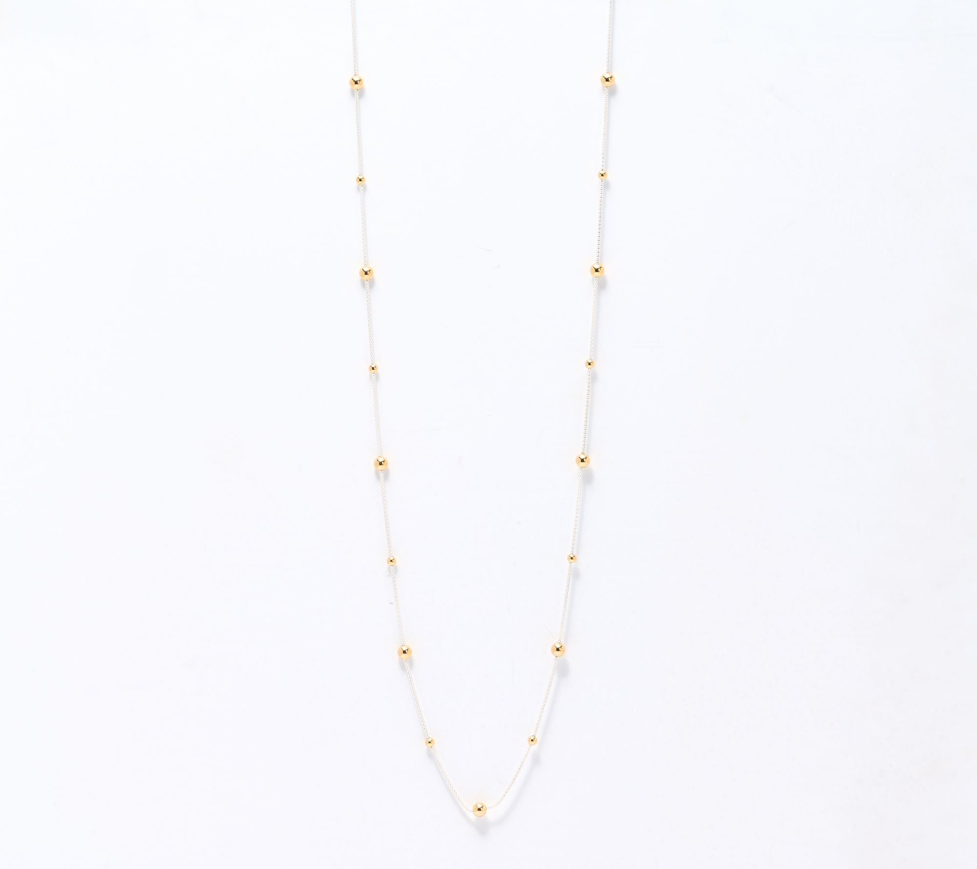 UltraFine 950 Silver Beaded 36" Necklace