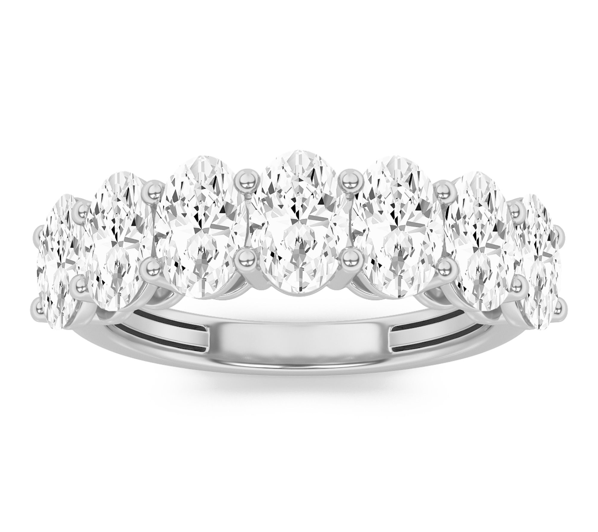  Fire Light 2.00 cttw Lab Grown Diamond 7-Ston e Band Ring, 14