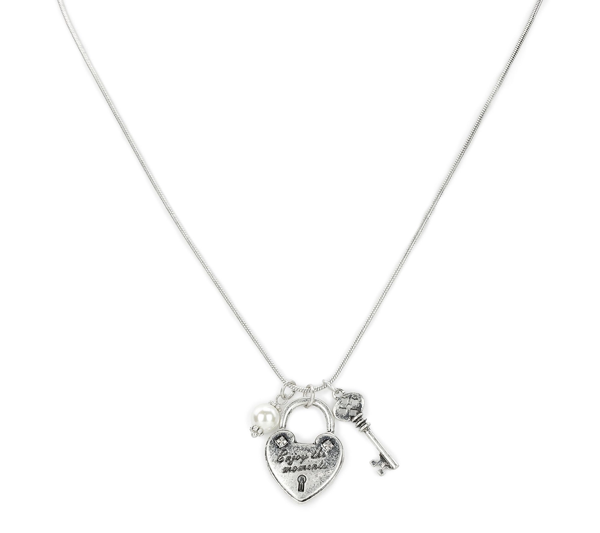 Patricia Nash Lock & Key Collection Charm Necklace