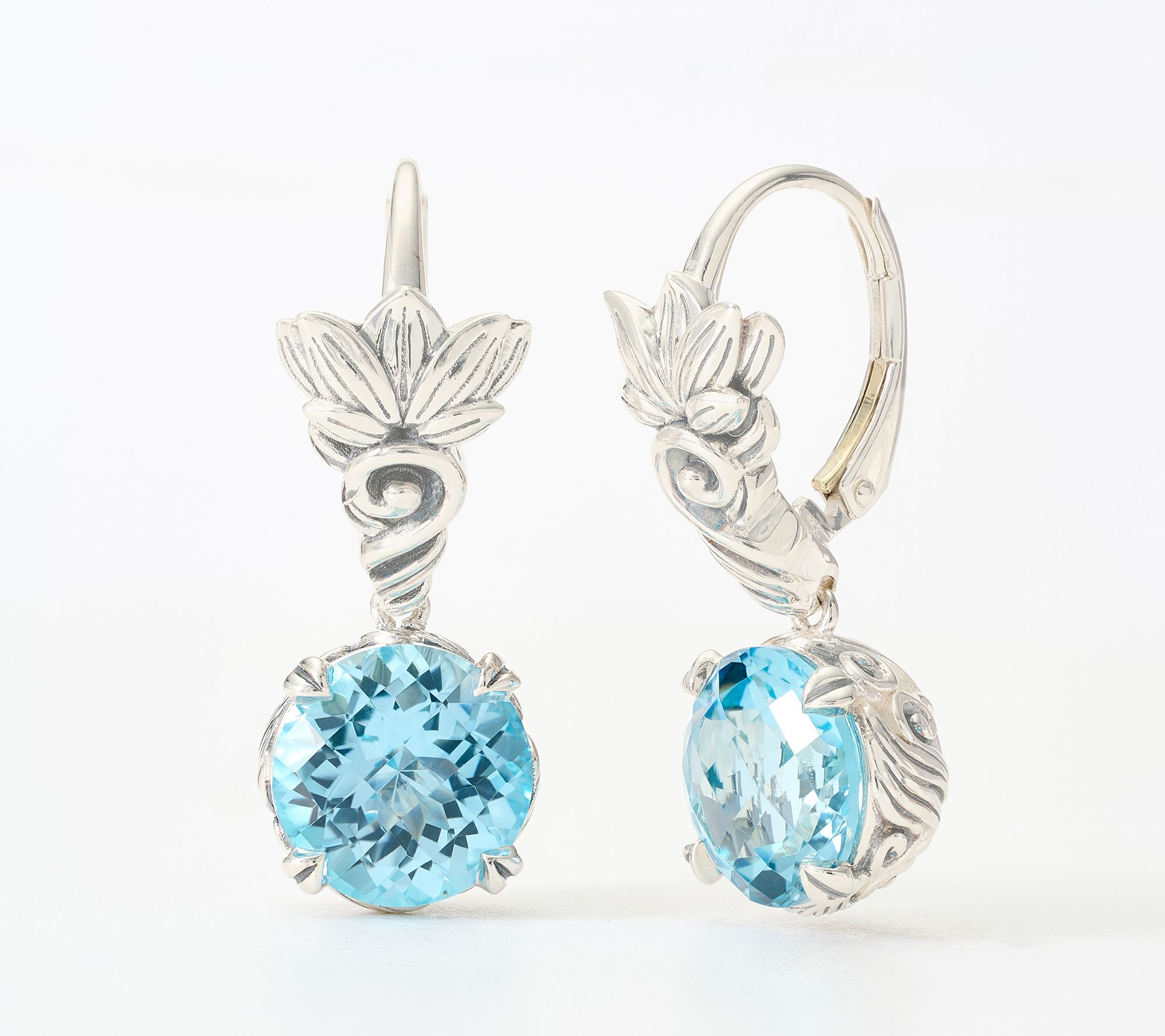 Third Person Sterling Silver Lotus Gemstone Earrings