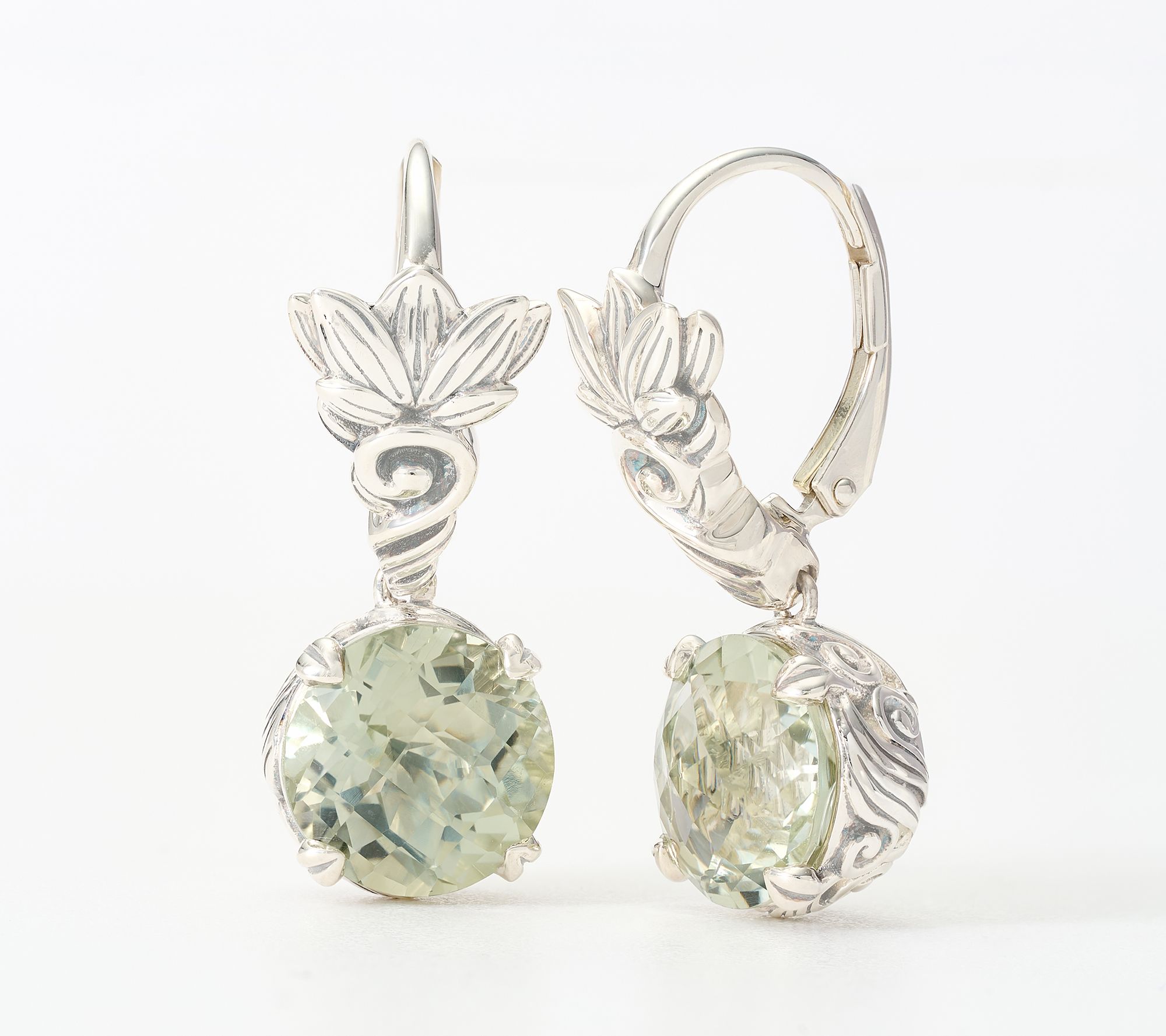 Third Person Sterling Silver Lotus Gemstone Earrings
