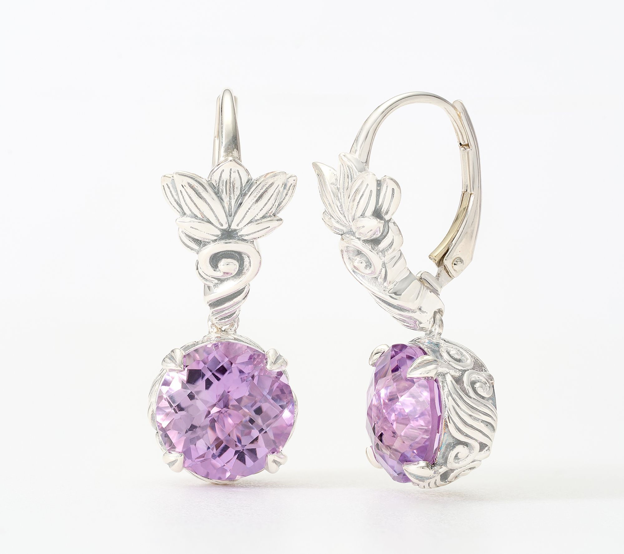 Third Person Sterling Silver Lotus Gemstone Earrings