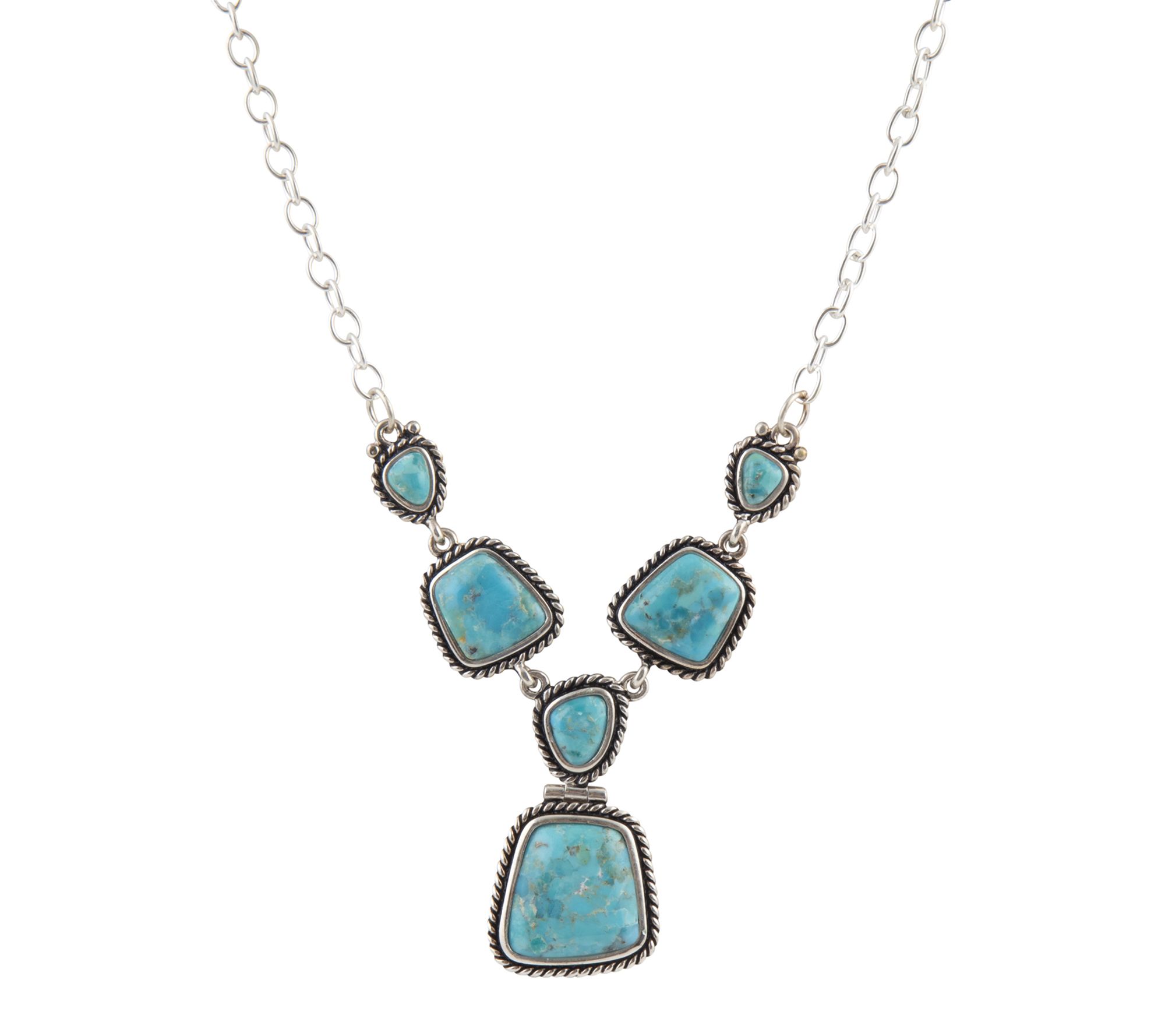 Barse Artisan Crafted Earth & Sky Turquoise Necklace