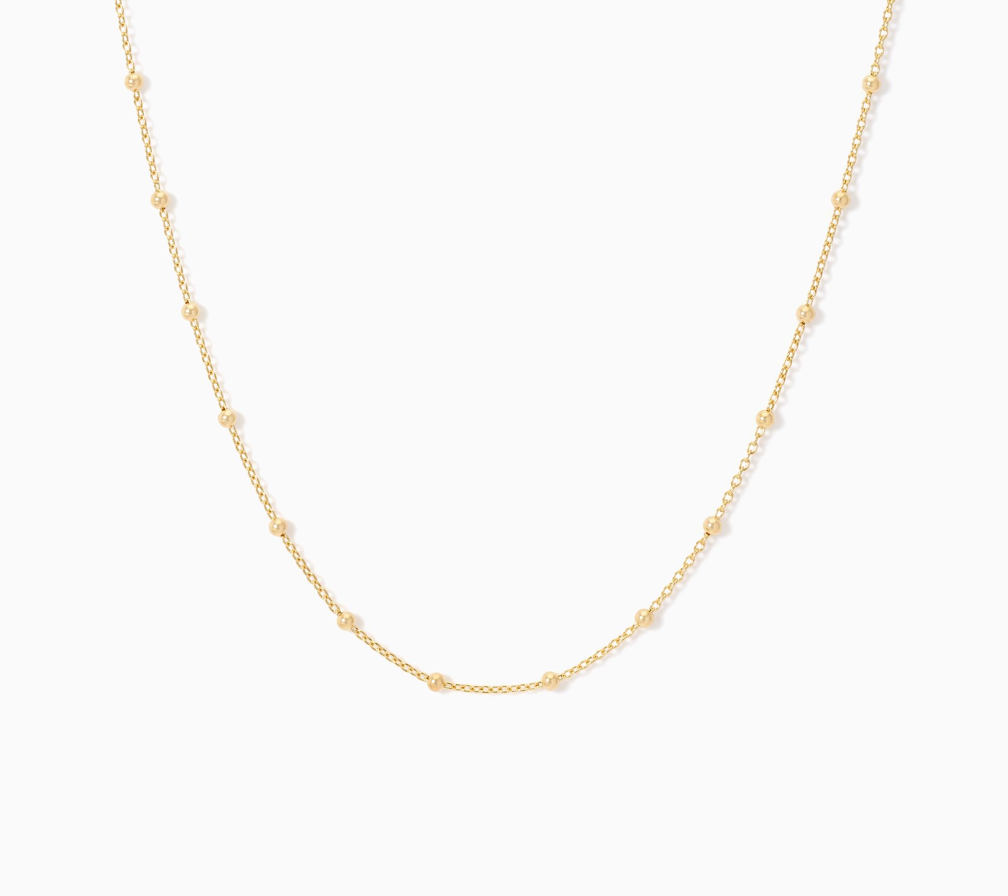 David Markstein Bronze Bead Station Chain Necklace, 18"+2"