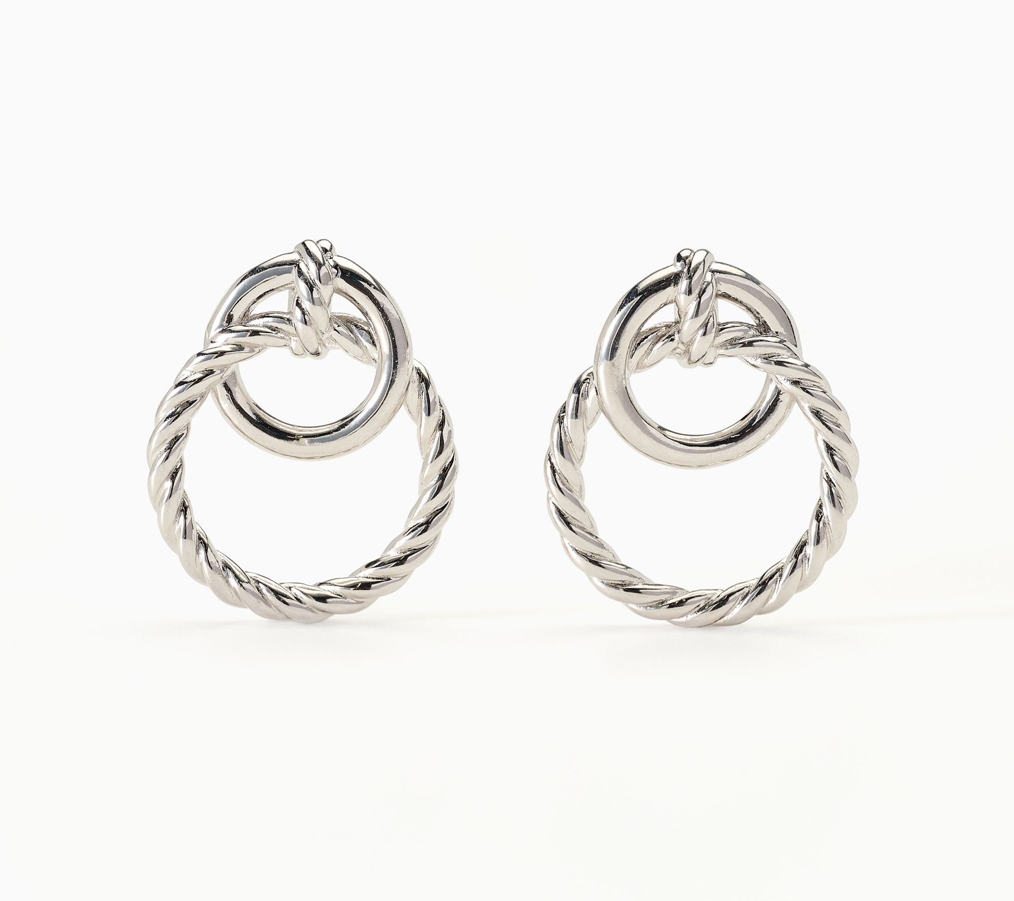 "As Is" David Markstein Bronze Couture Double Loop Status Earrings