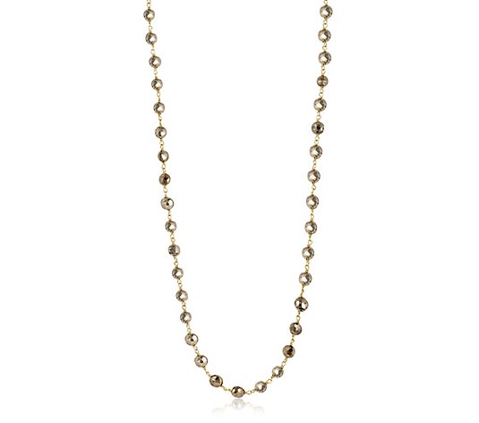 ela rae 14K Gold Plated Diana Pyrite Necklace