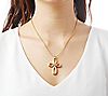 Oro Nuovo Polished Cross Pendant, 14K Gold OverResin, 1 of 1