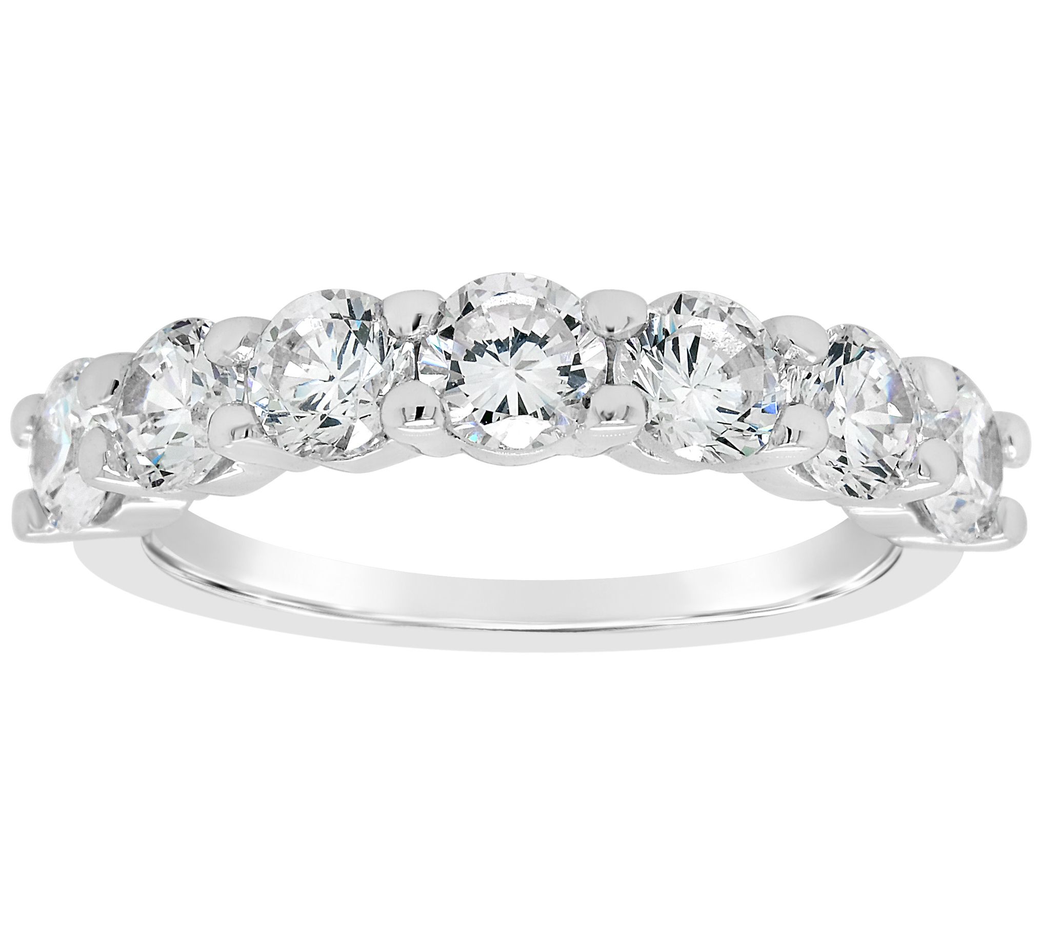 Affinity 1.75 cttw Diamond 7-Stone Band Ring, 14K Gold