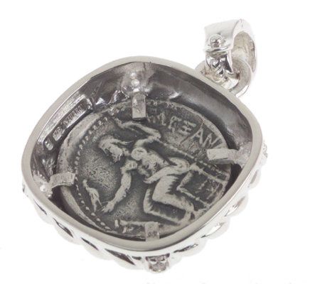Judith Ripka Sterling and Diamonique Coin Enhancer - QVC.com