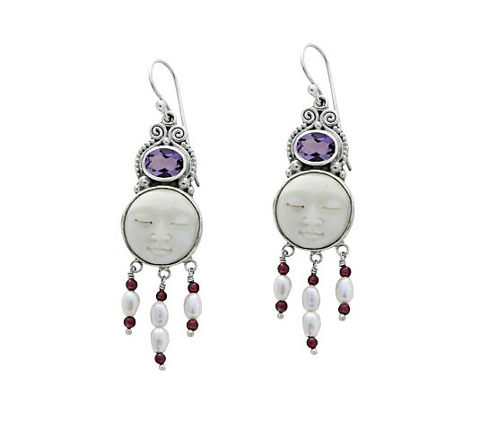 Novica Artisan Crafted Sterling "Moon Enchantment" Earrings