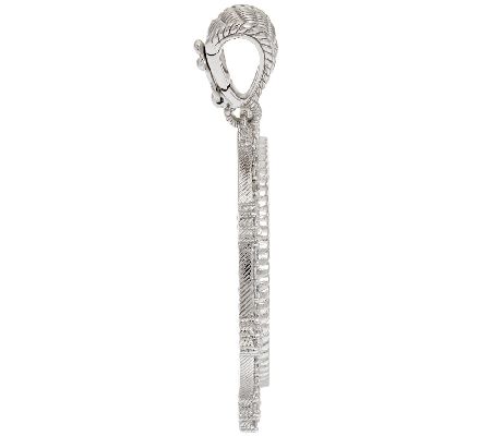 Judith Ripka Sterling Diamonique Coin Design Enhancer - QVC.com