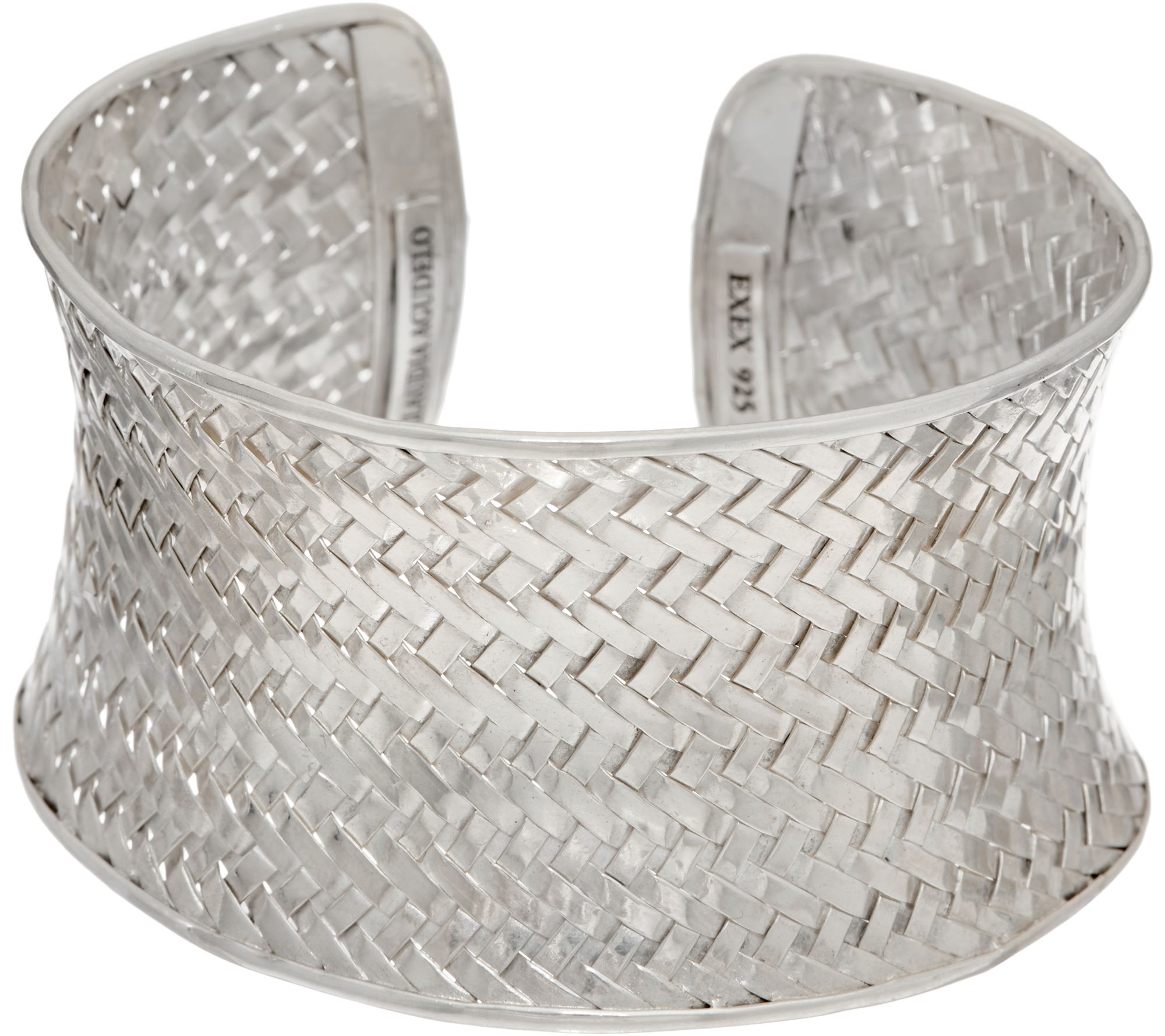 EXEX by Claudia Agudelo Sterling Silver Woven Cuff - QVC.com