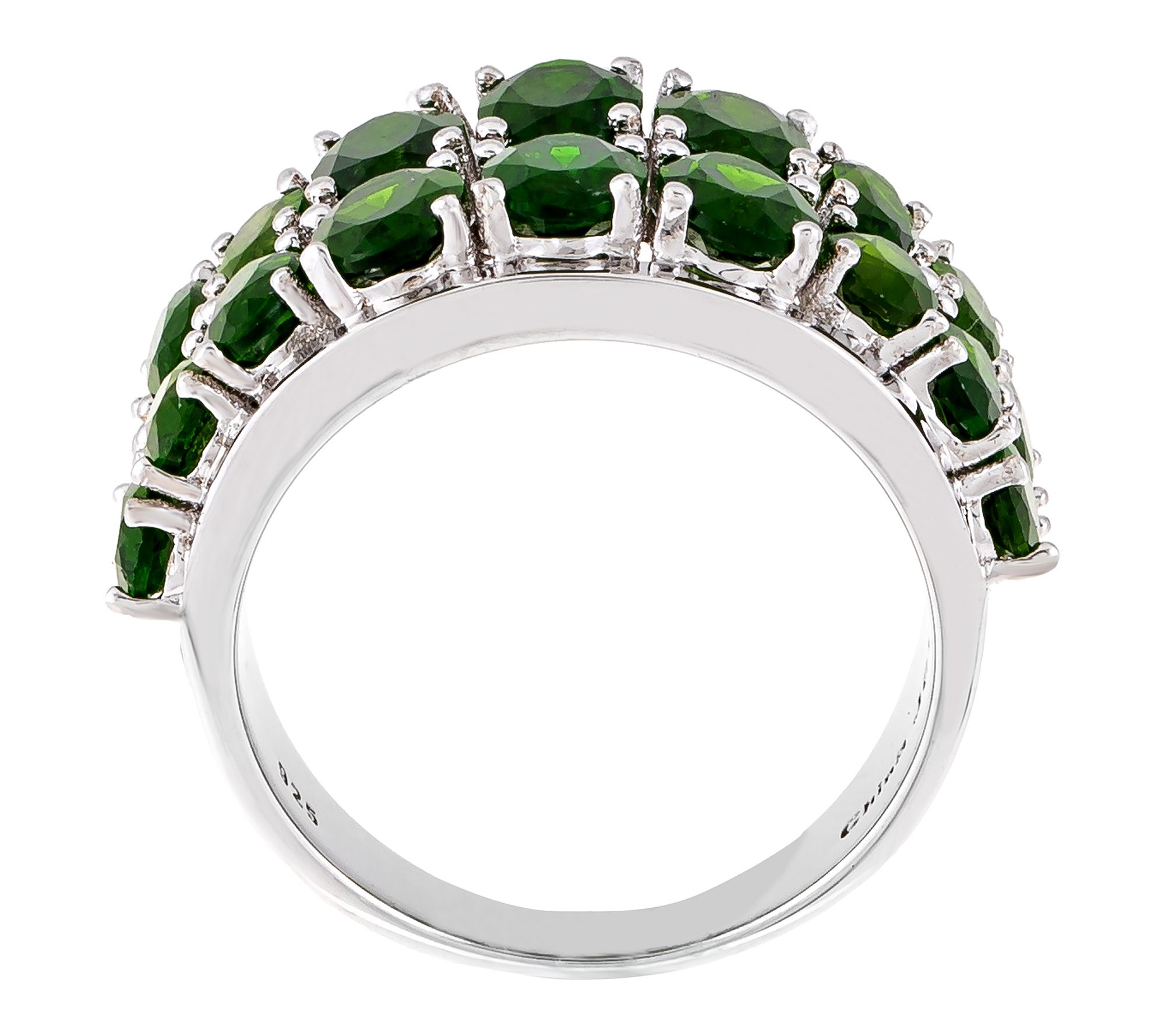 Qvc chrome diopside on sale rings