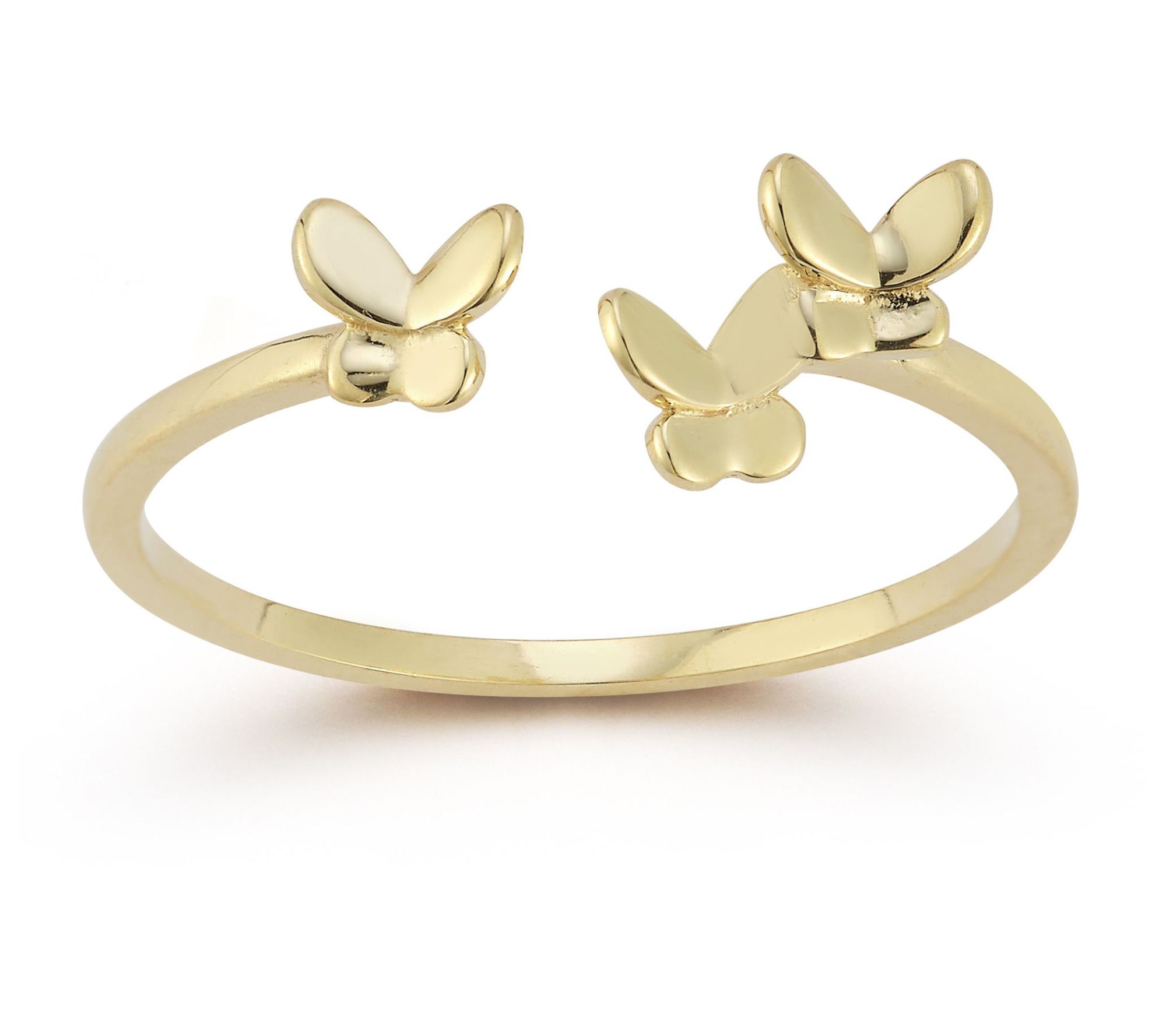 Luminosa Gold Triple Butterfly Ring, 14K