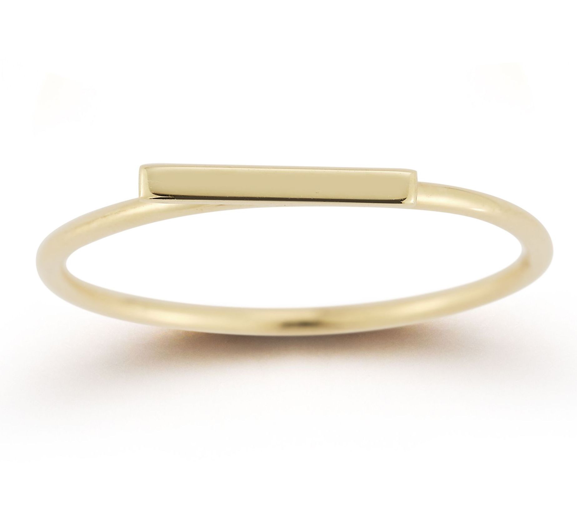 Luminosa Gold Bar Ring, 14K