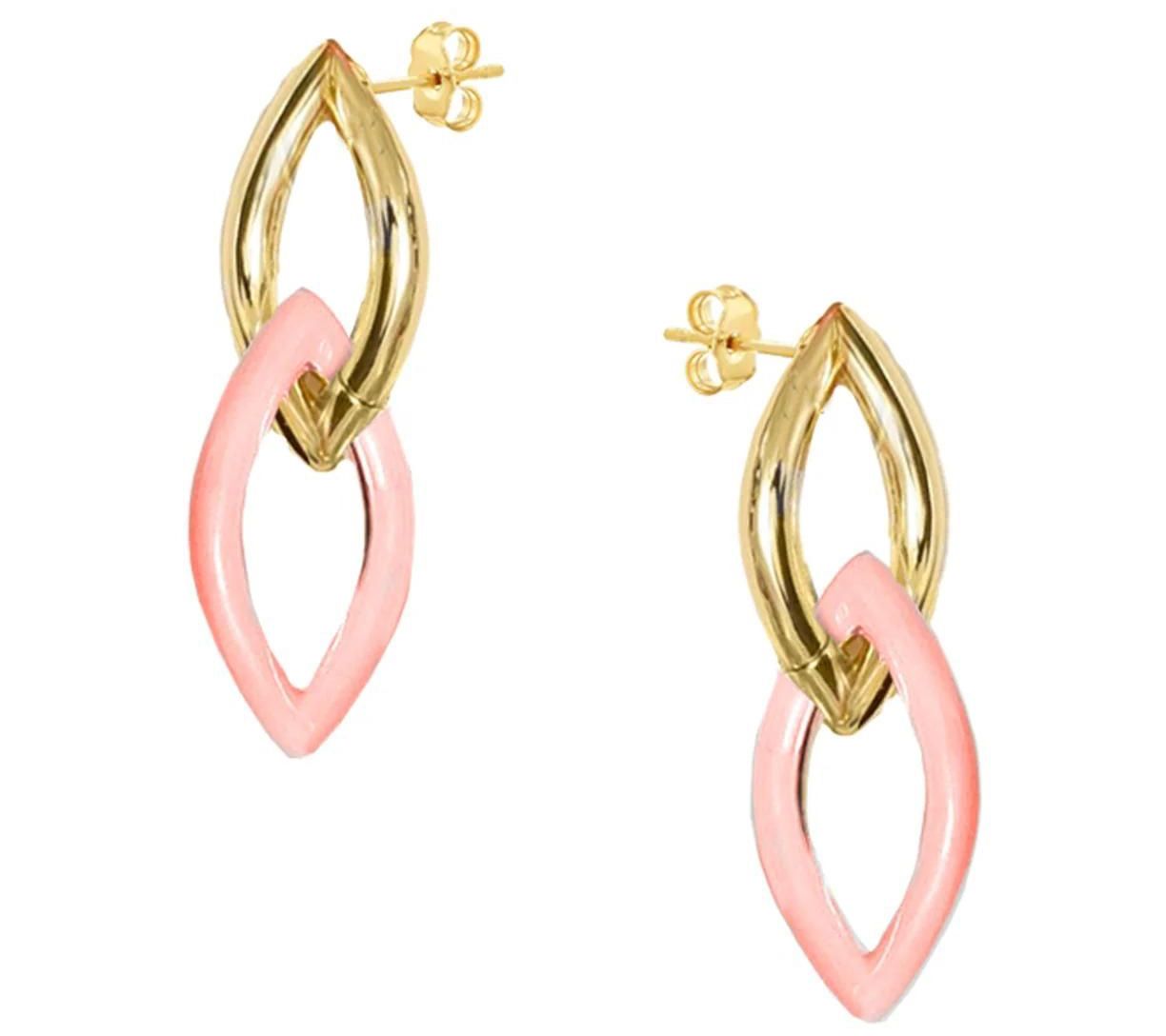 Adriana Pappas Designs Enamel Link Earrings