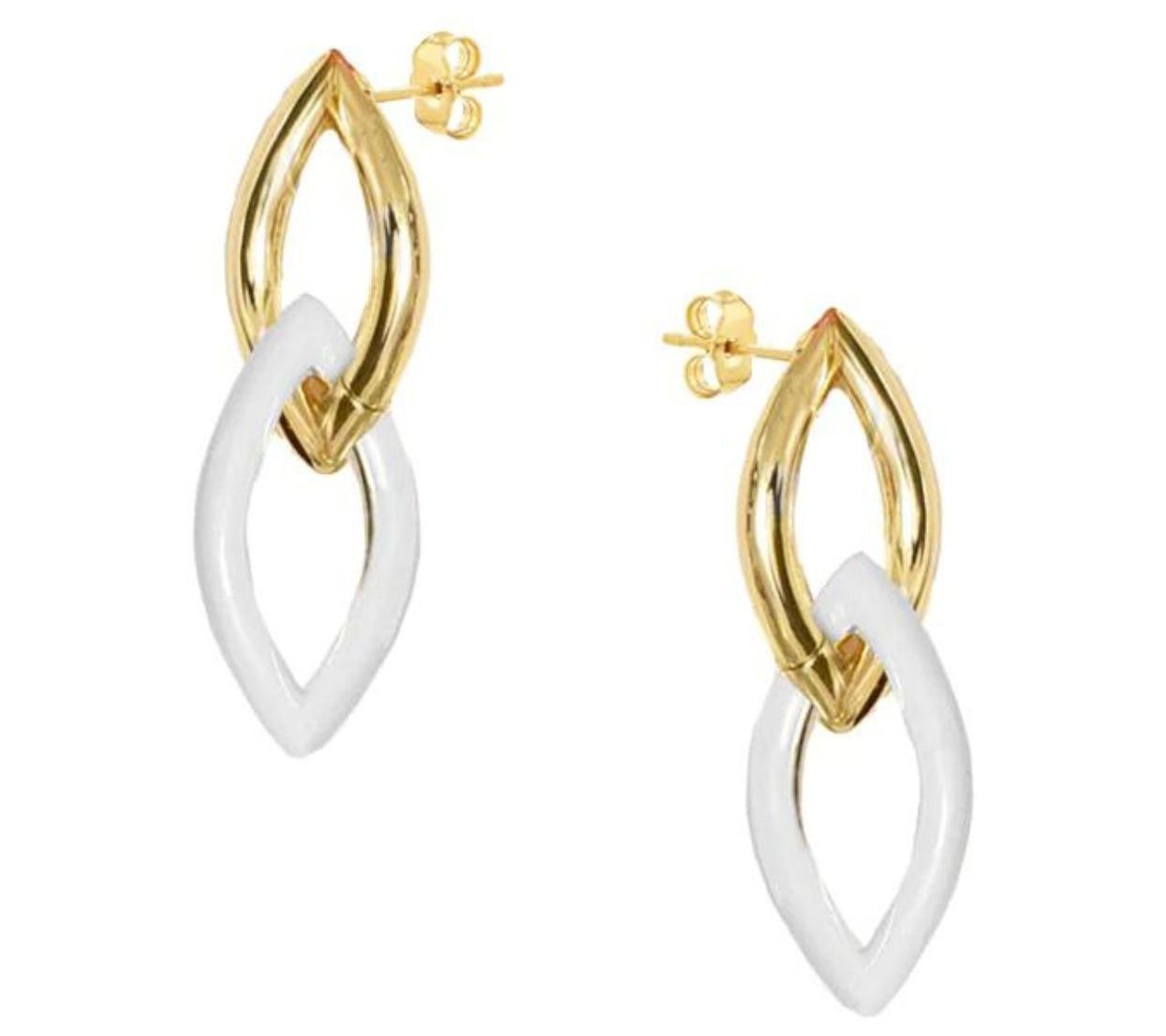 Adriana Pappas Designs Enamel Link Earrings