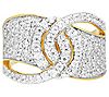 Ariva Silver 18K Gold-Clad Diamonique Duchess Ring