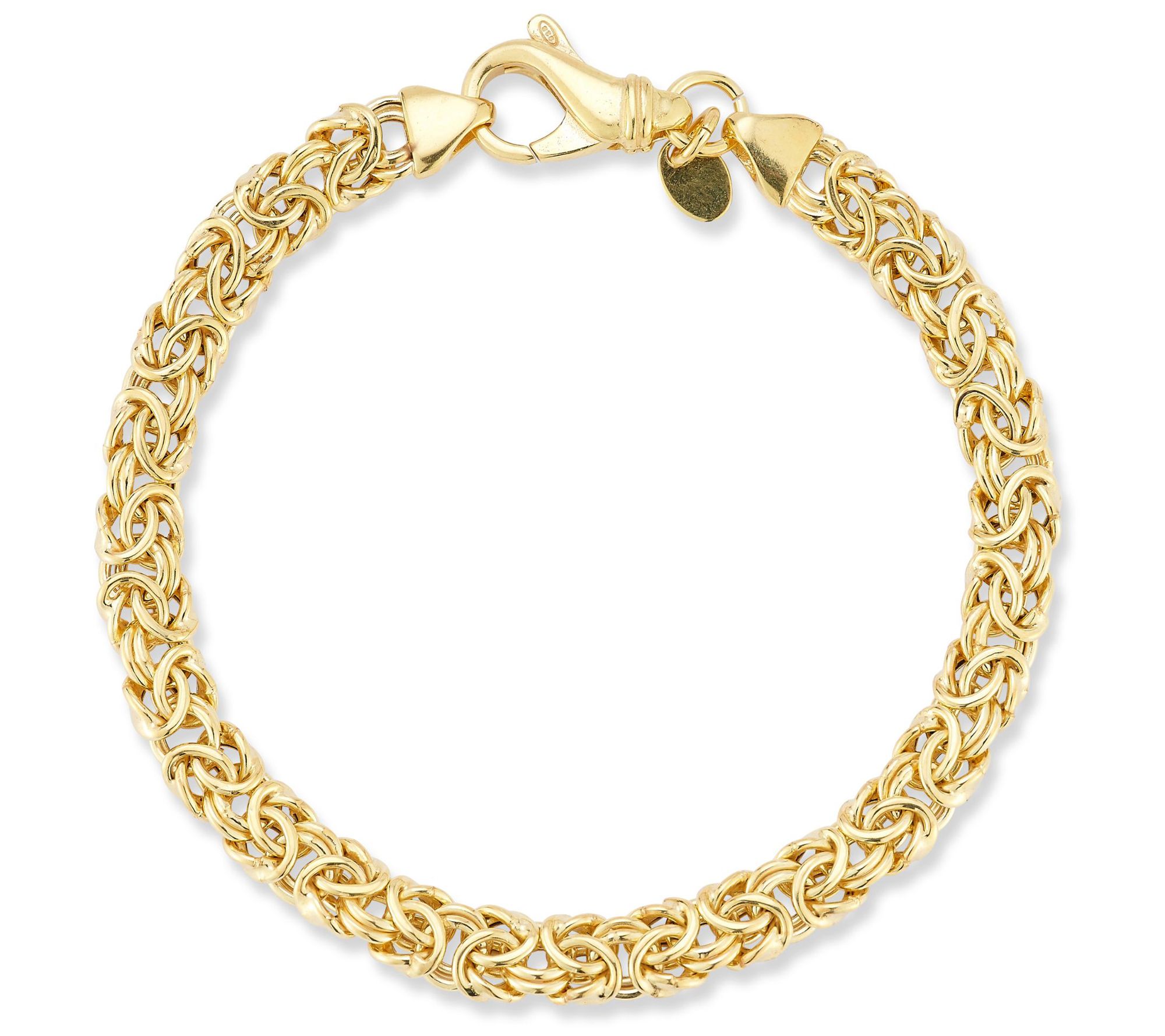 Italian Silver Byzantine Chain Bracelet, Sterling