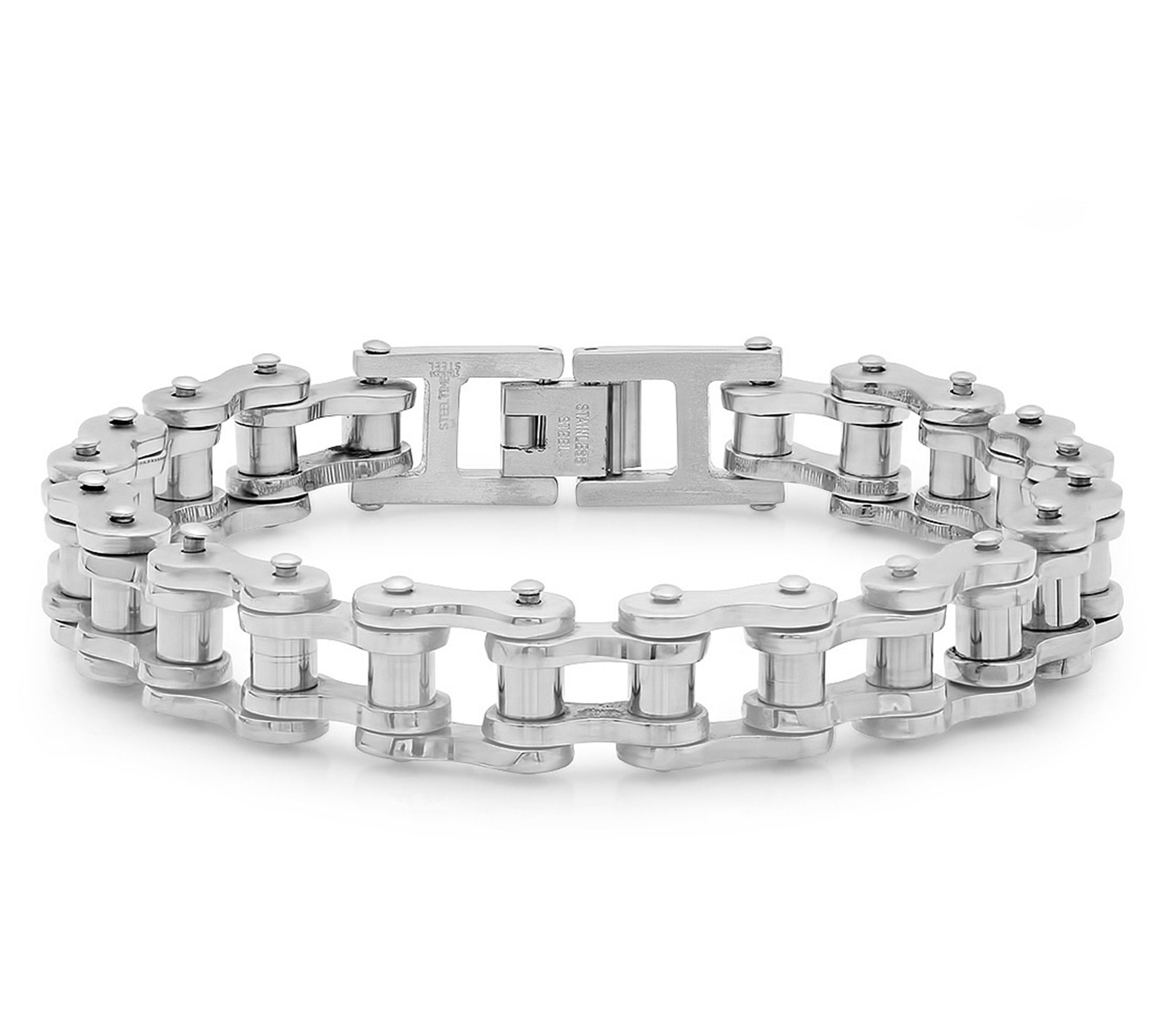 Steel By Design Men's Bicycle Chain Bracelet - QVC.com