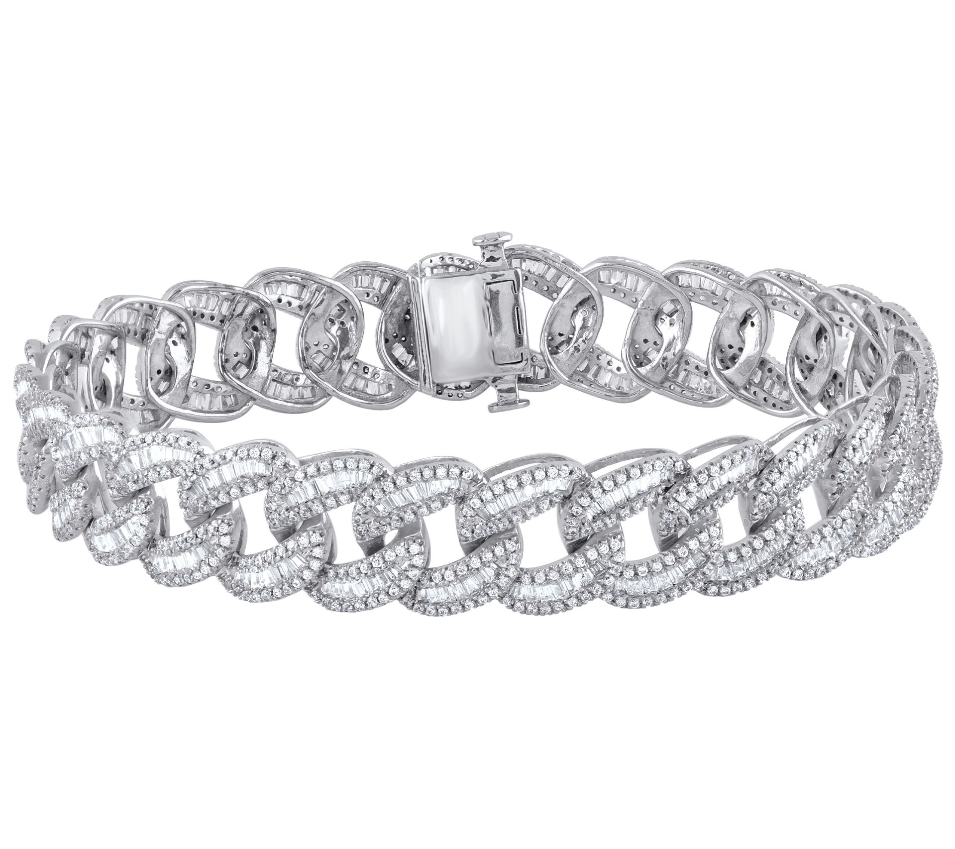 Affinity Diamonds Unisex 5.00 cttw Bracelet, 14K White Gold