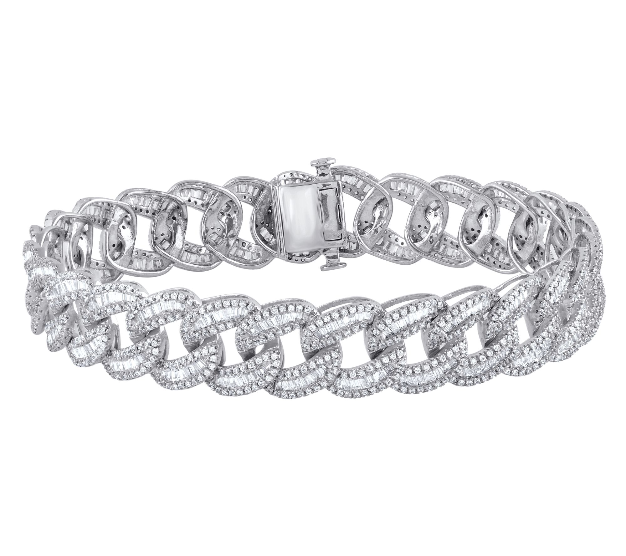 Affinity Diamonds Unisex 5.00 cttw Bracelet, 14K White Gold