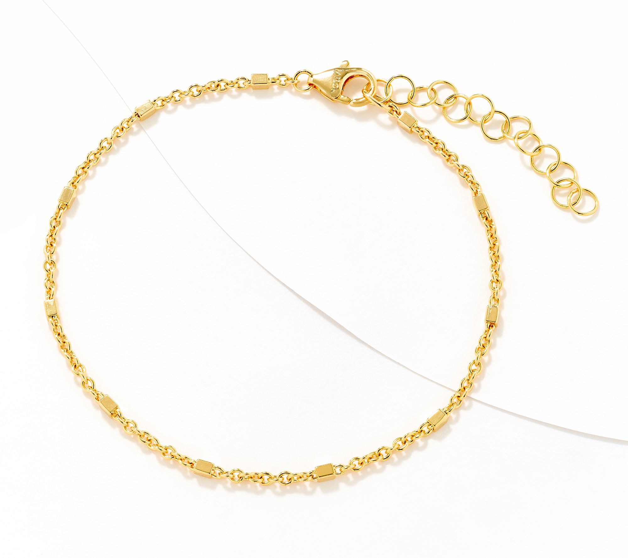 David Markstein Bronze Premiere Luxe Cube Station Anklet