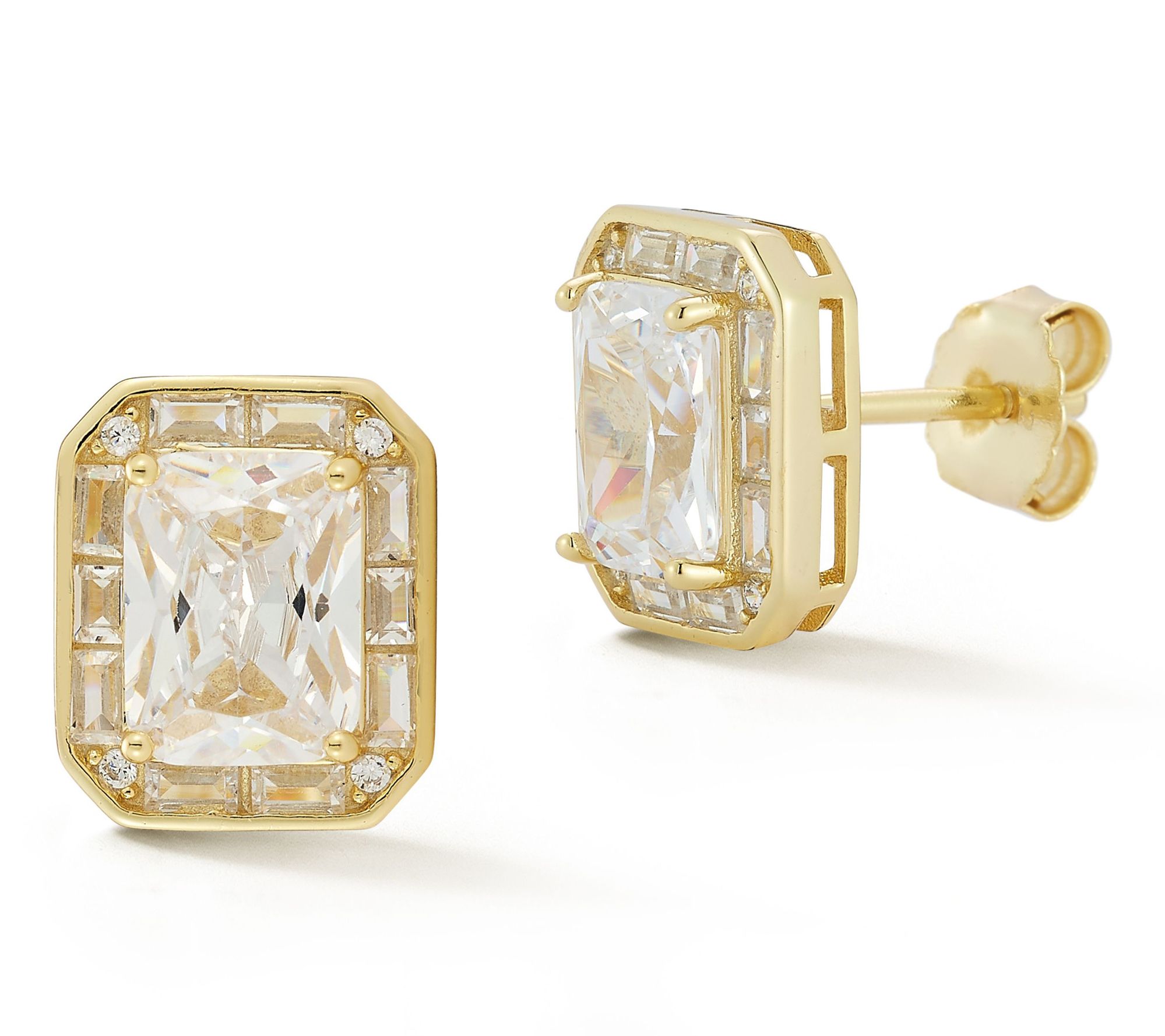 Rachel Zoe Radiant Cut Stud Earrings, SterlingSilver