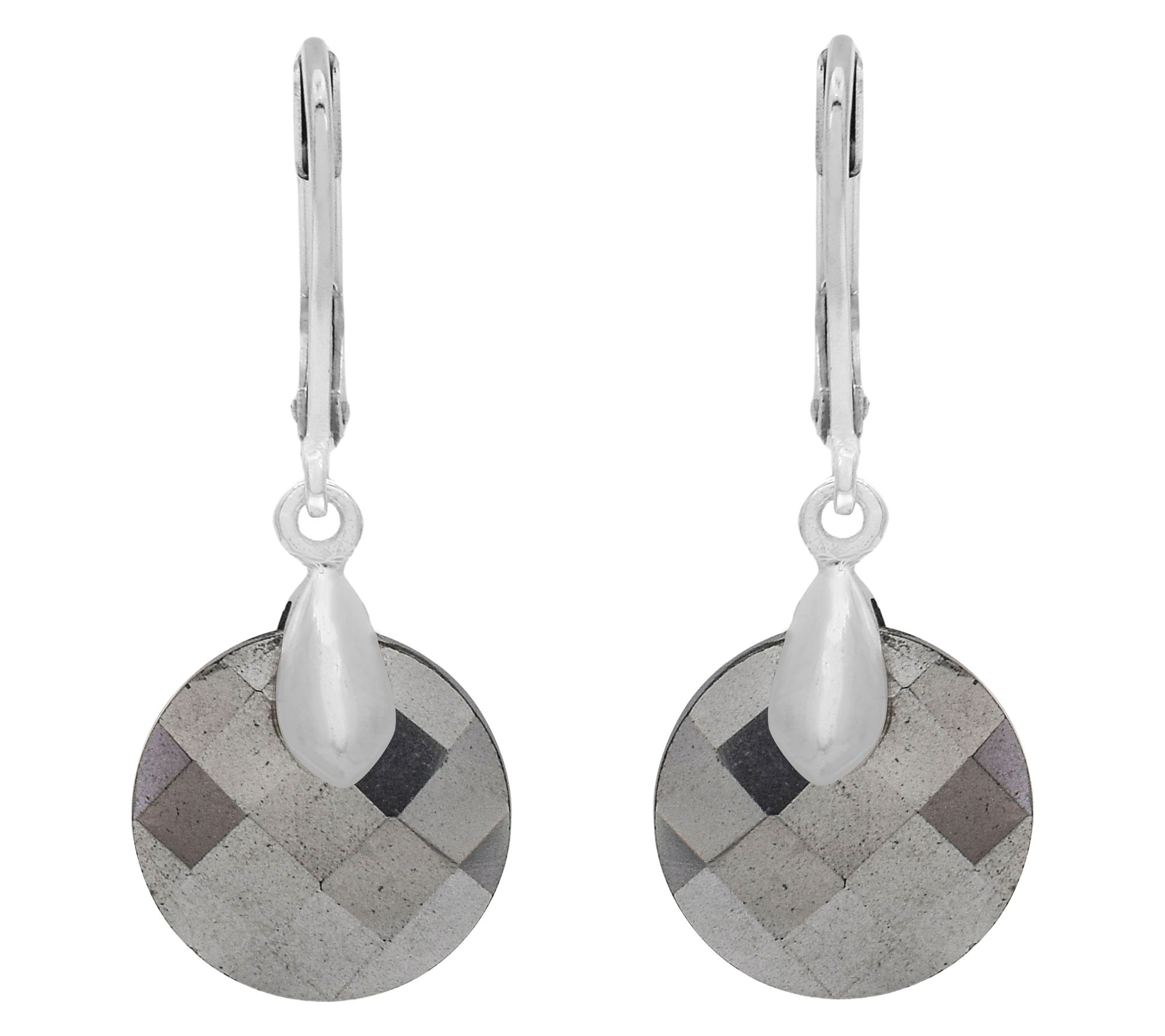 Affinity Gems E-Coated Gemstone Dangle Earrings, Sterling