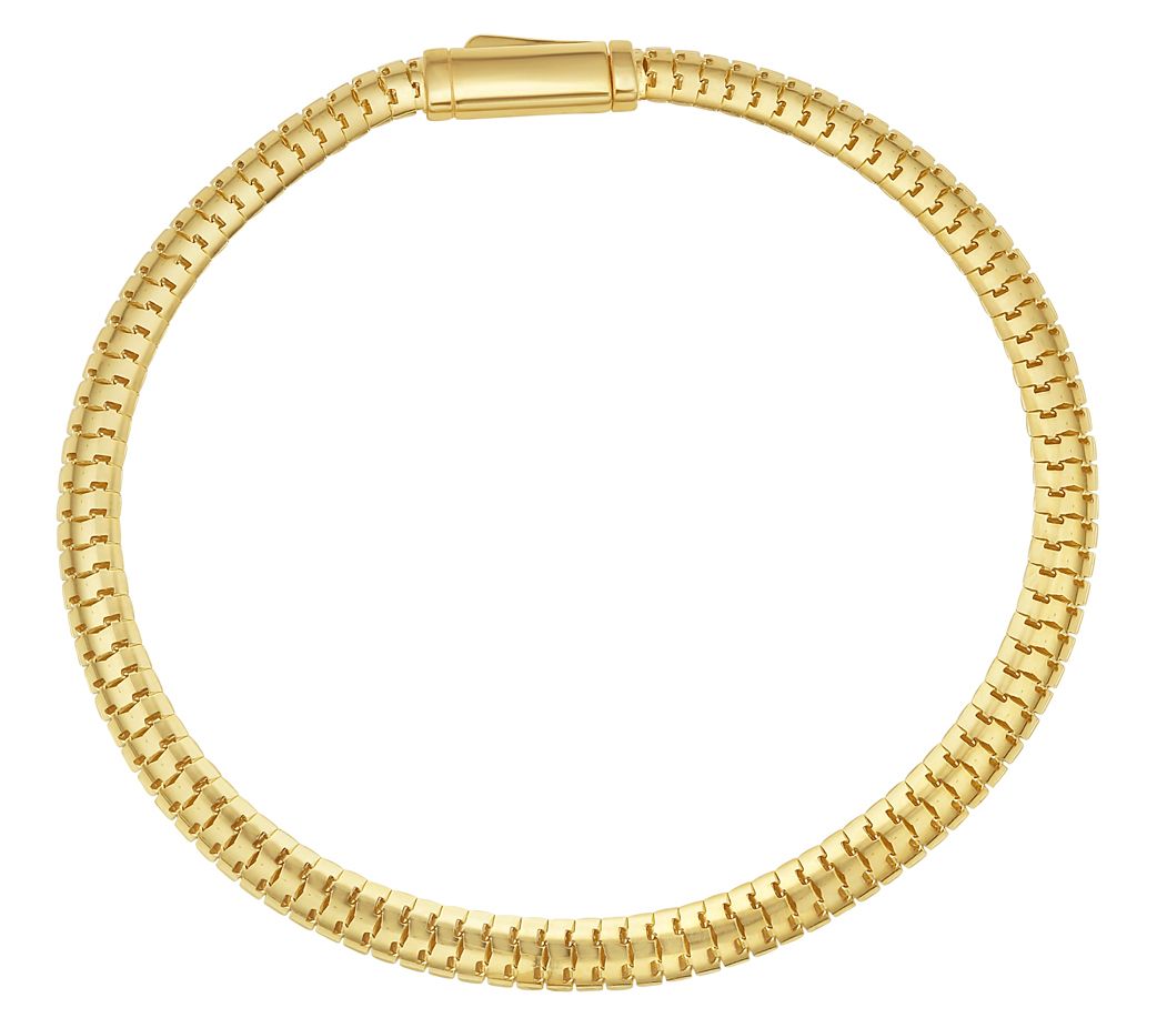 Snake Chain 7-1/2" Bracelet, 14K Gold