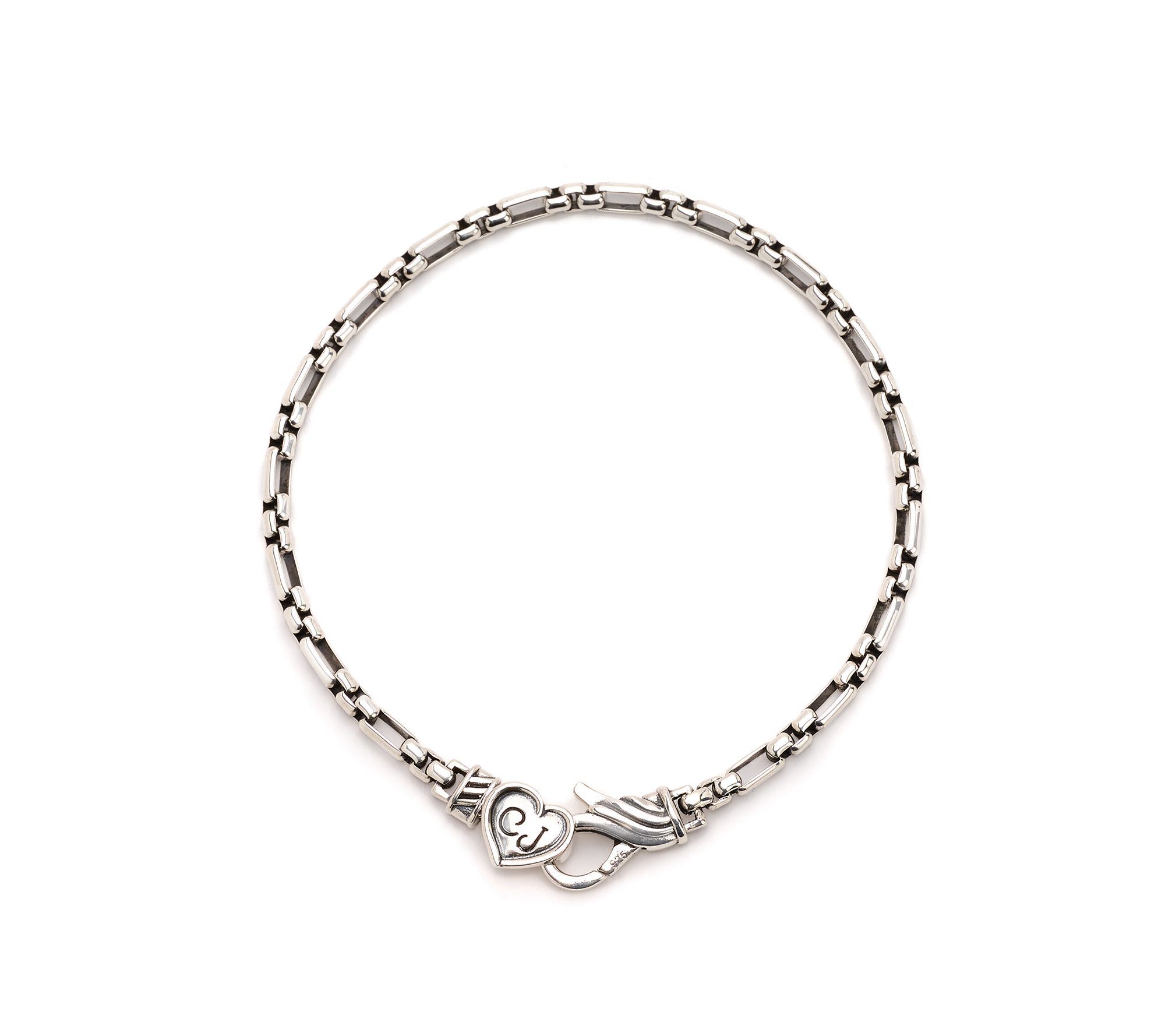 Christian James by Scott Grimes Sterling 3mm 3x1 Luciano Bracelet 6.50g