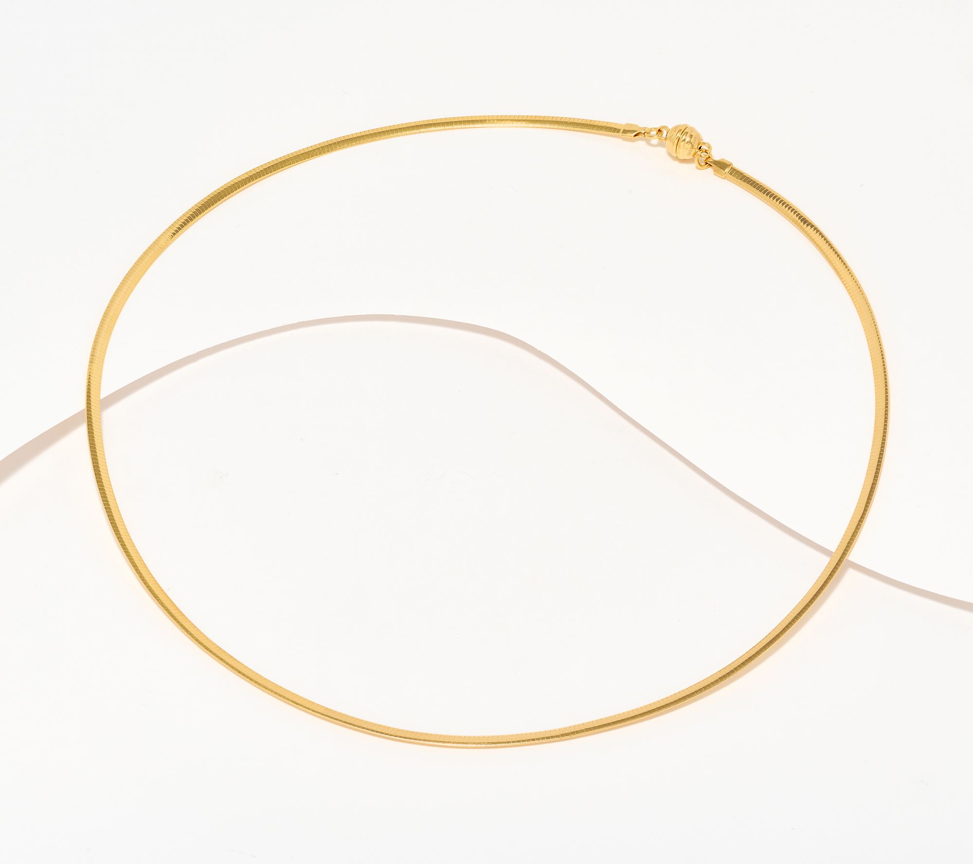 "As Is" UltraFine 950 Silver Magnetic Closure Omega 20" Necklace