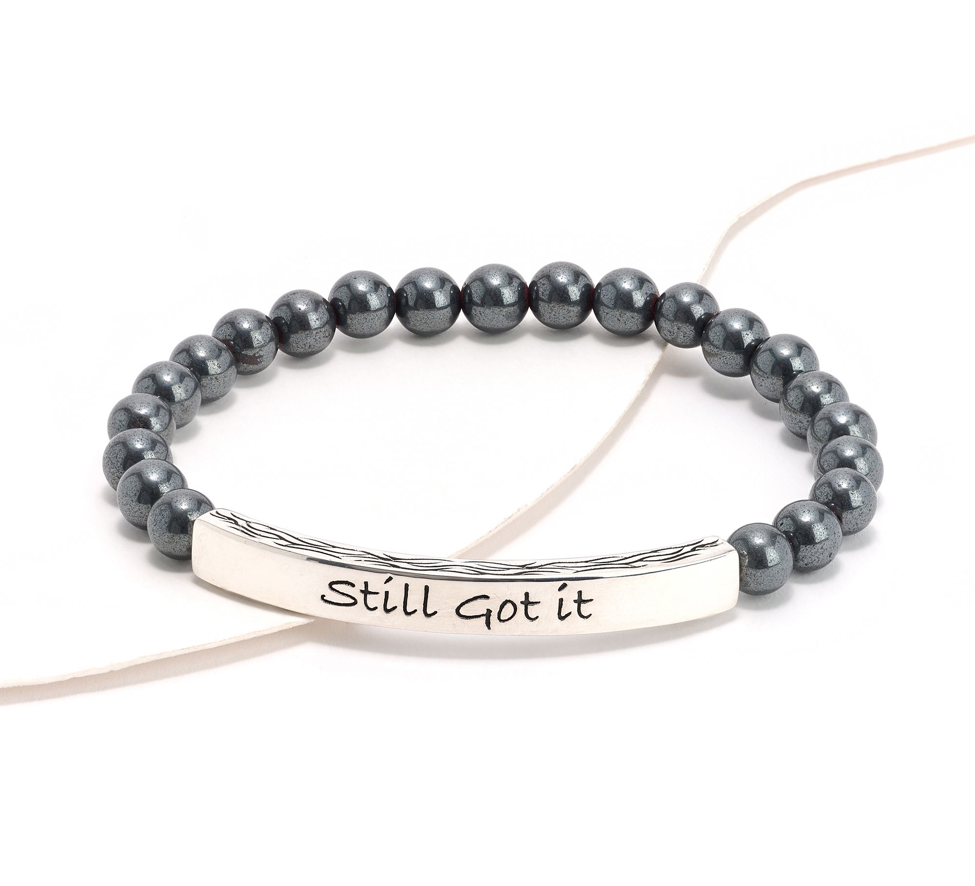 Christian James by Scott Grimes Sterl. Gemstone Laugh Stripes Bracelet