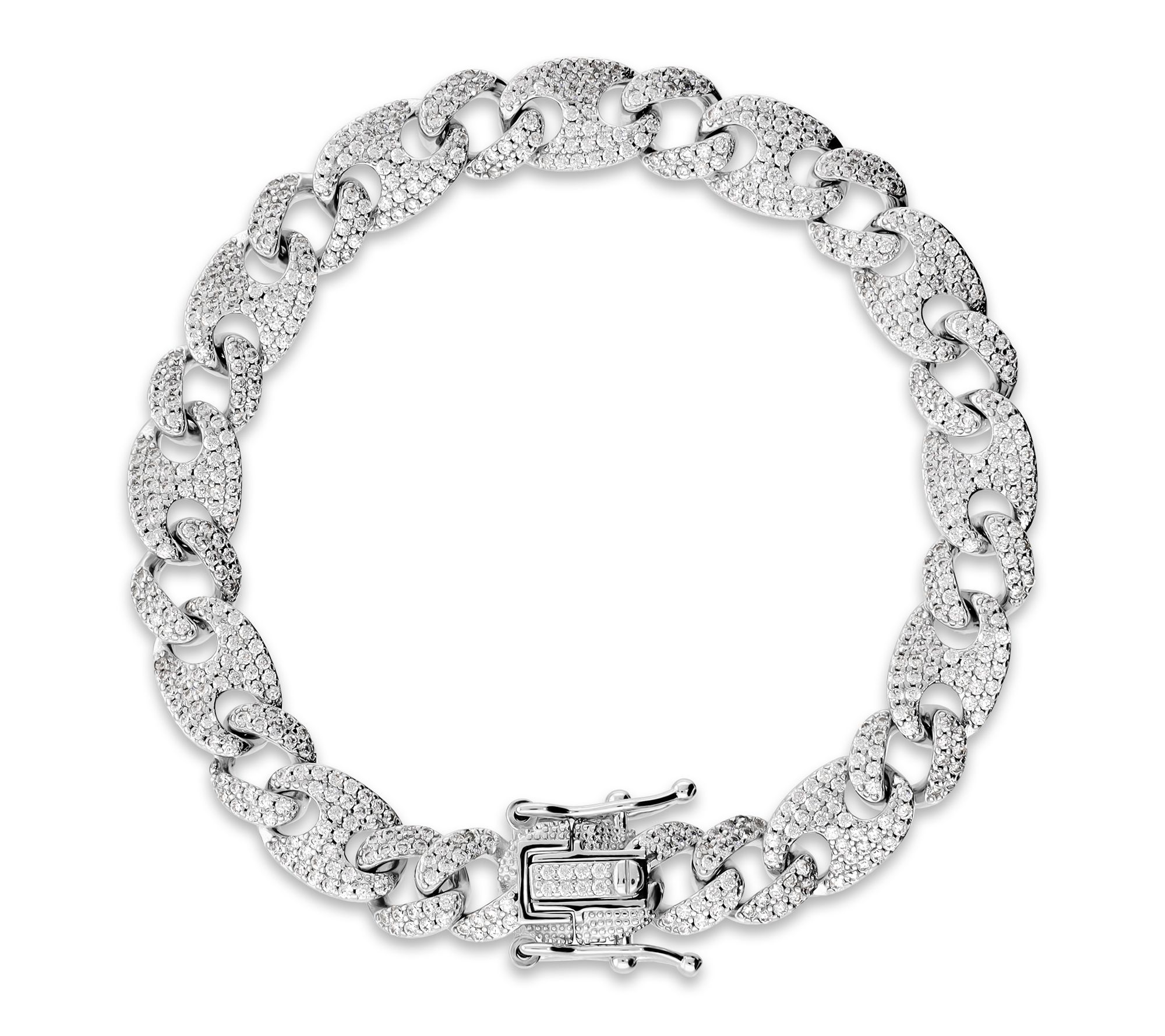 Diamonique x Bronzo Italia Marine Link Bracelet