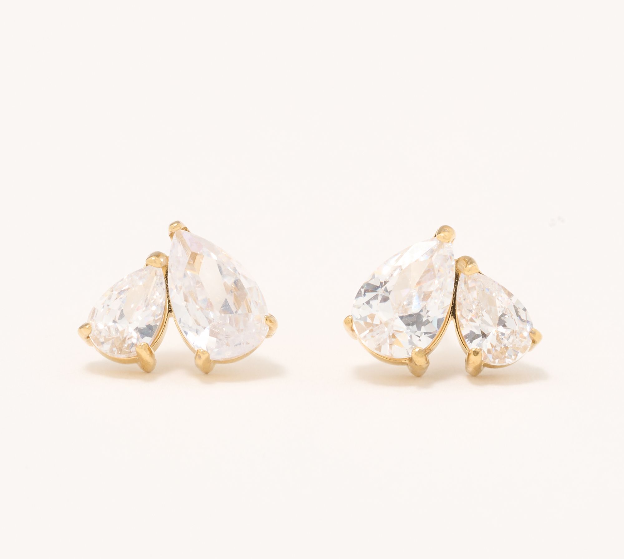 "As Is" Steel by Diamonique Stud Earring