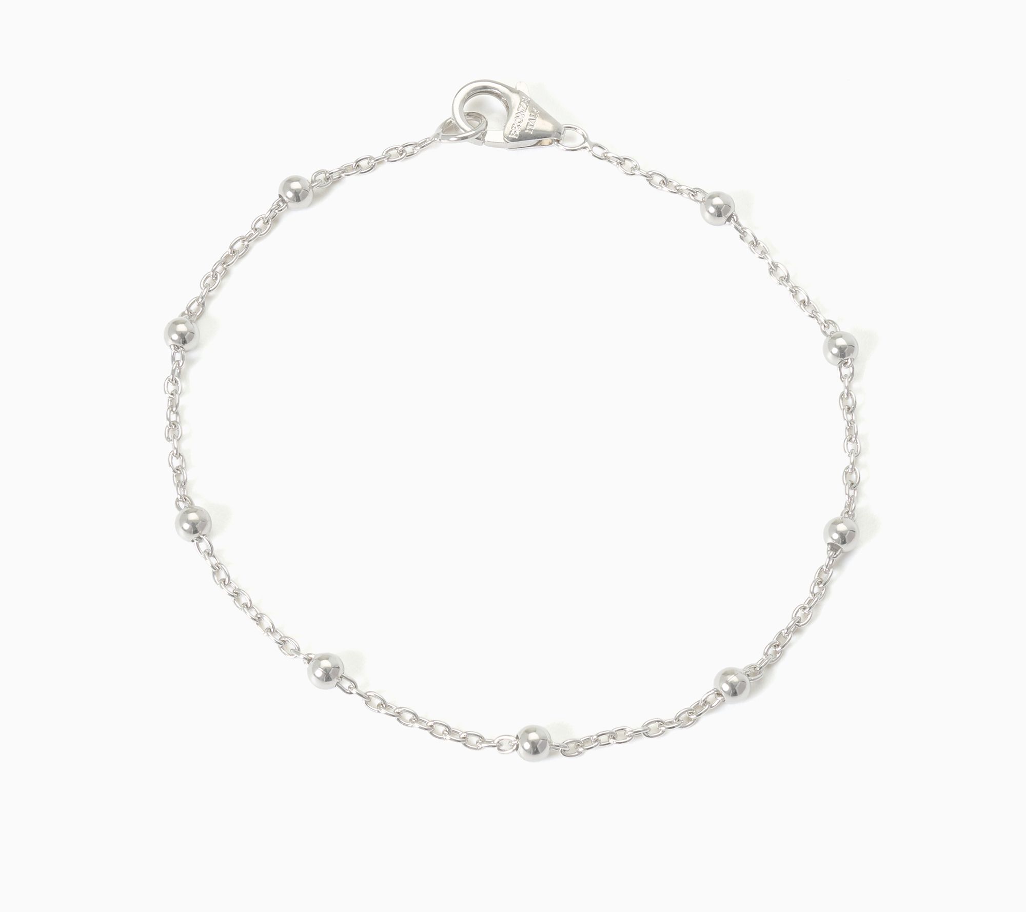David Markstein Bronze Bead Station Chain Bracelet