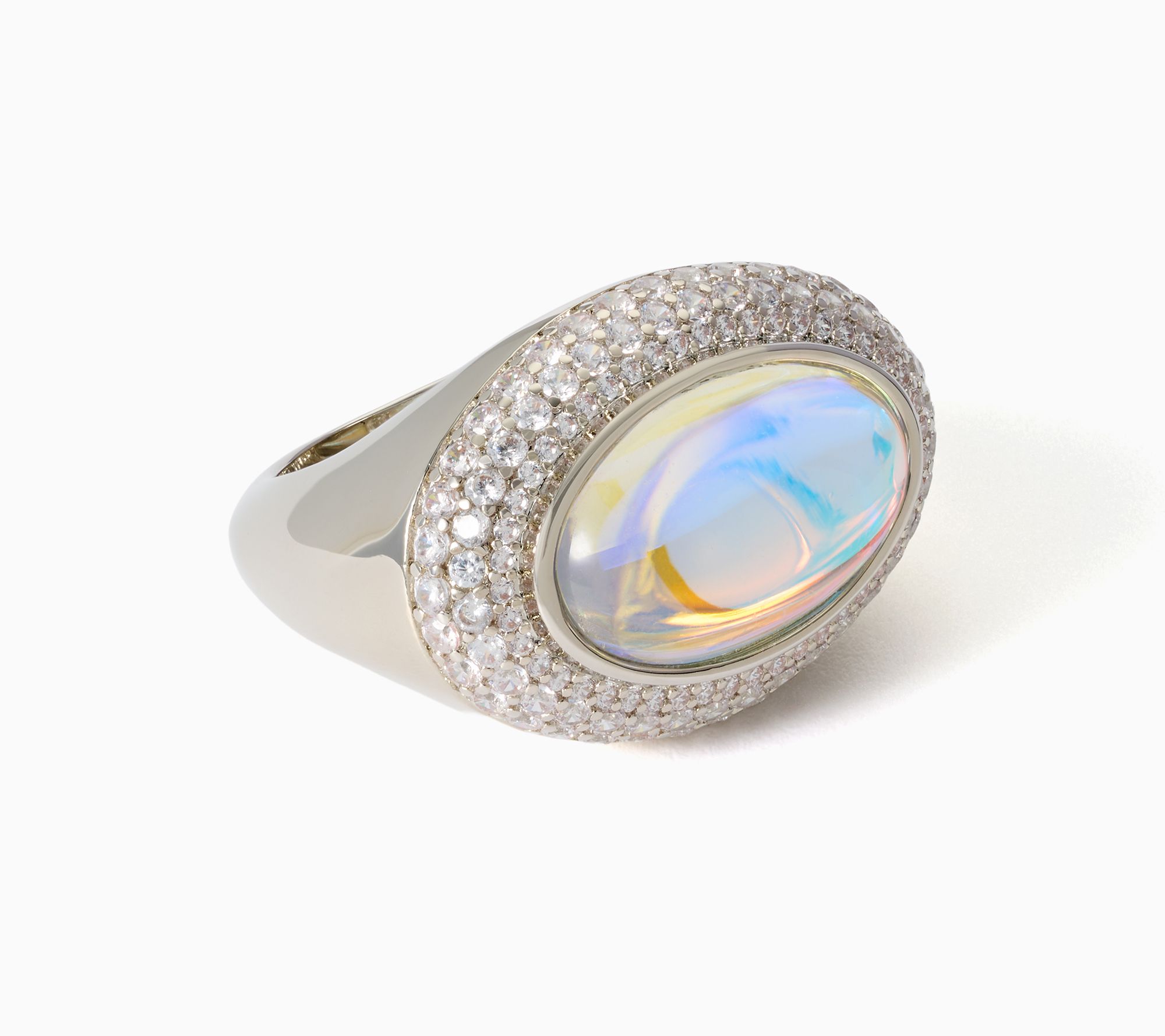 Kim Gravel Crystal Moonlight Cabochon Statement Ring