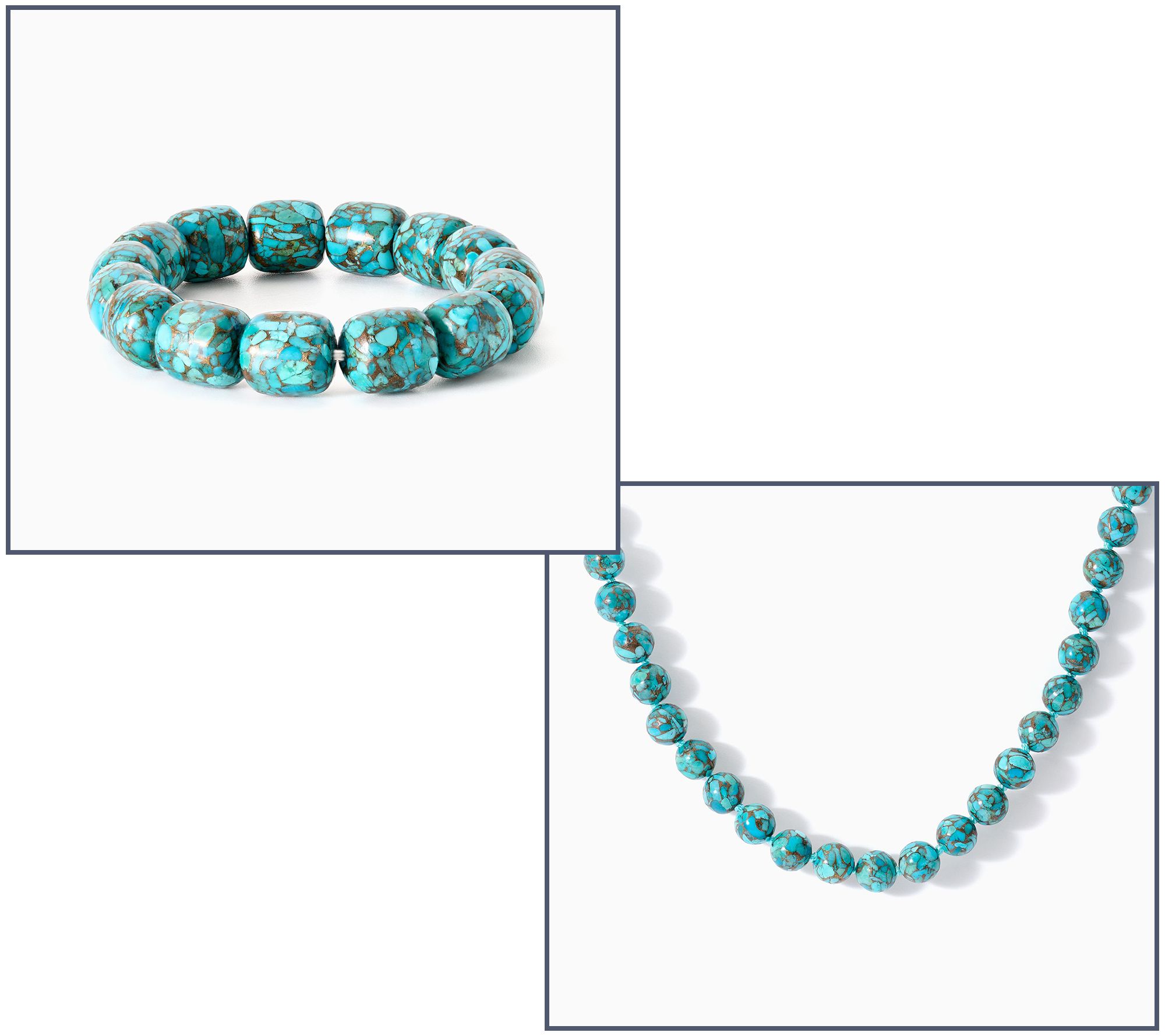 American West Turquoise Beaded Bracelet or Necklace