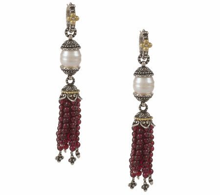 Qvc on sale garnet earrings